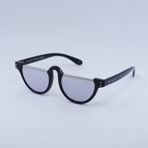Gucci Gucci GG1368S 001 Sunglasses Black Oval Frame -Lowest Price! Size ONE SIZE - 5 Thumbnail