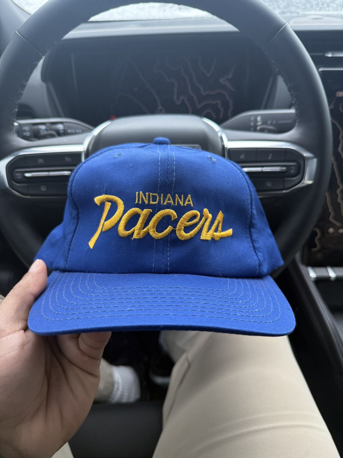 Sports Specialties Vintage 90s sports specialties Indiana Pacers NBA Script hat Size ONE SIZE - 1 Thumbnail