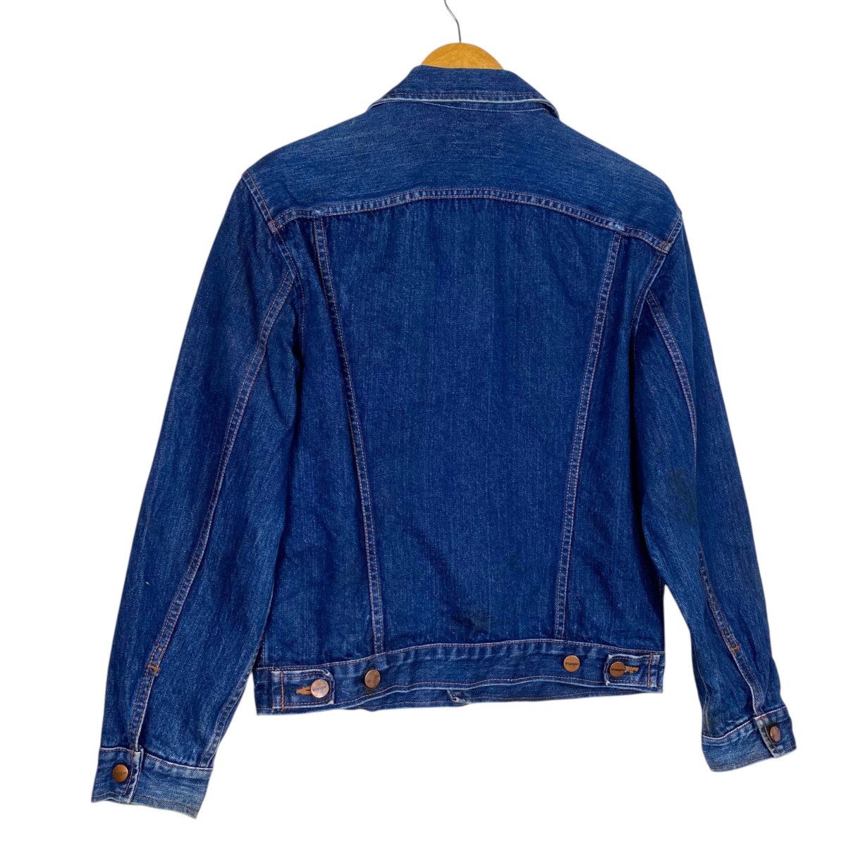 Vintage × Wrangler 💥VTG WRANGLER 124MJ DENIM TRUCKER JACKET Size US M / EU 48-50 / 2 - 7 Thumbnail