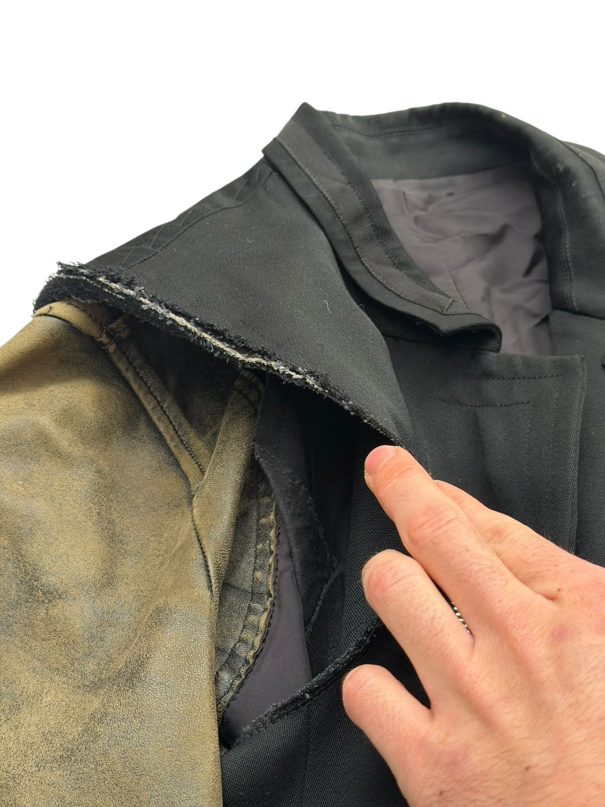Undercover 2007 “Purple” Rare Hybrid Lamb Leather Jacket Size US L / EU 52-54 / 3 - 7 Thumbnail
