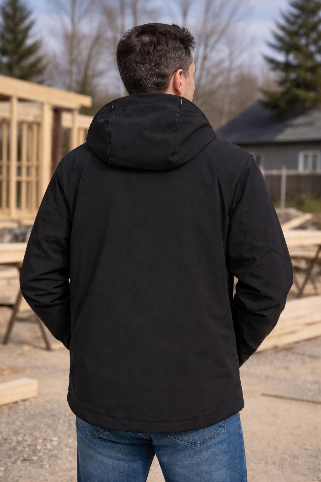 Dickies Dickies Hooded Softshell Jacket XL Black Full Zip Workwear Size US XL / EU 56 / 4 - 2 Thumbnail