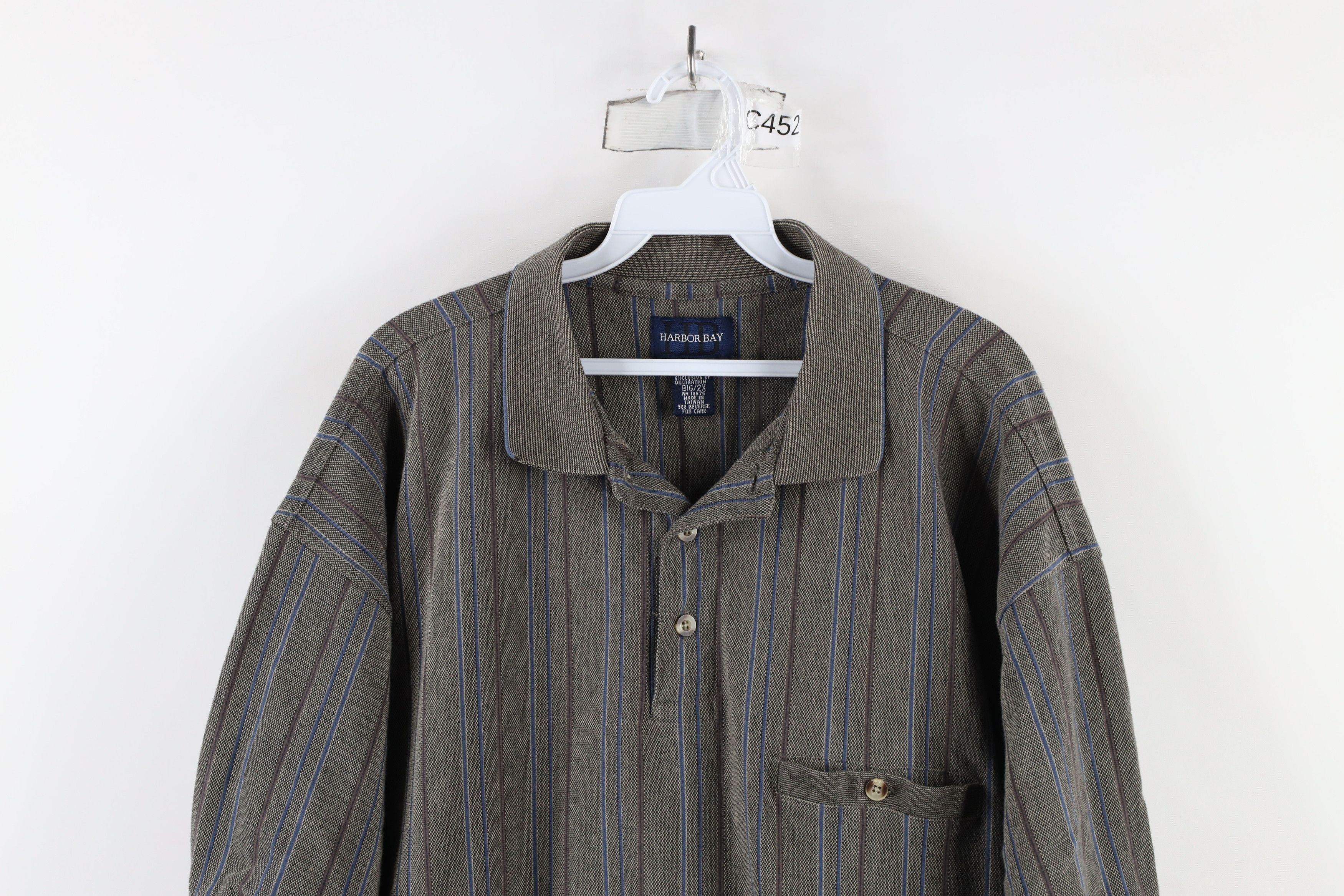 Vintage Vintage 90s Streetwear Knit Collared Pullover Polo Shirt Size US XXL / EU 58 / 5 - 2 Thumbnail