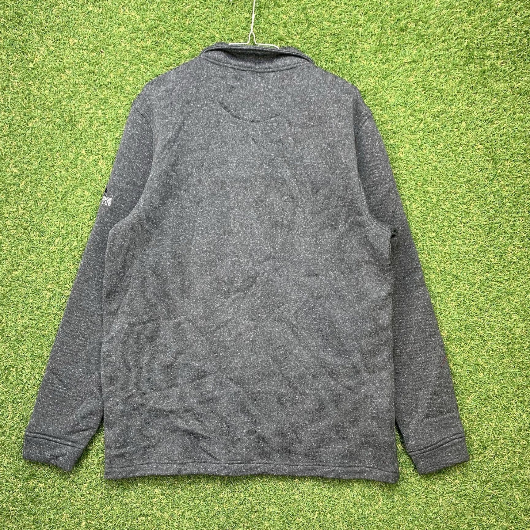 Vintage Swannies Sweatshirt Mens XL Grey Pullover Embroidered Logo Golf Henley Fleece Size US XL / EU 56 / 4 - 2 Thumbnail