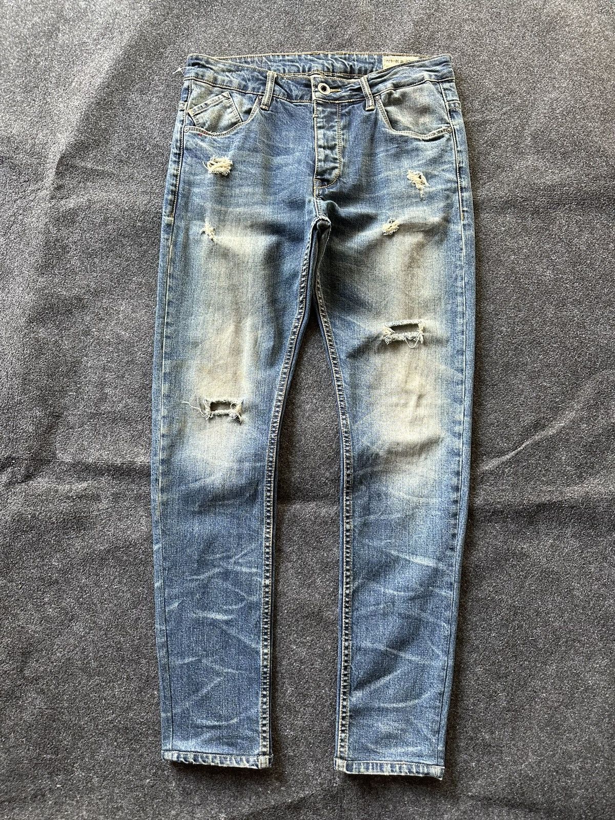 BUFFALO BOBS × Beauty Beast Necked Jeans Japan Distressed Size 32 D112 Size US 32 / EU 48 - 1 Thumbnail
