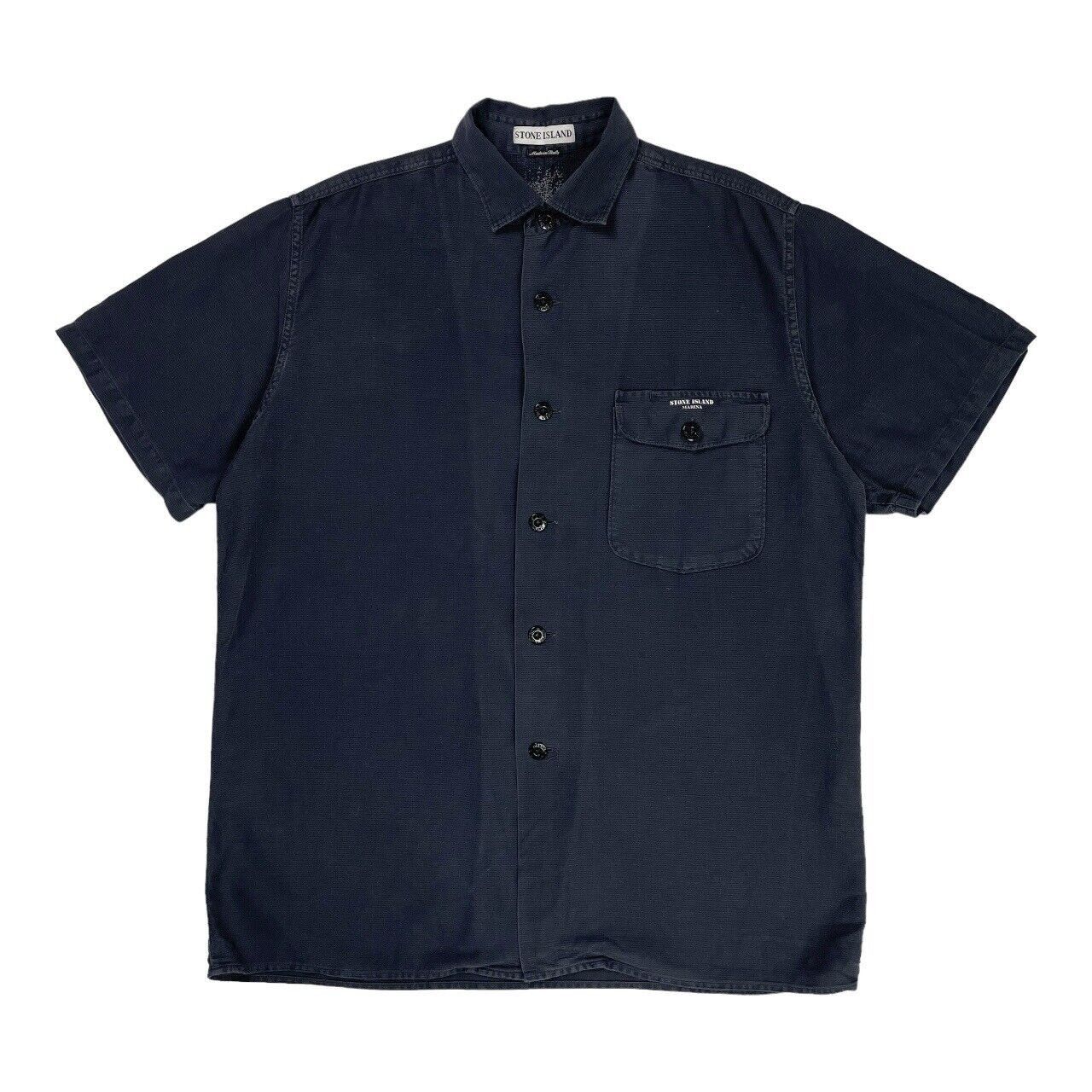 Stone Island Vintage Stone Island Marina Corduroy Shirt Stencil Spell Out Size US M / EU 48-50 / 2 - 1 Thumbnail