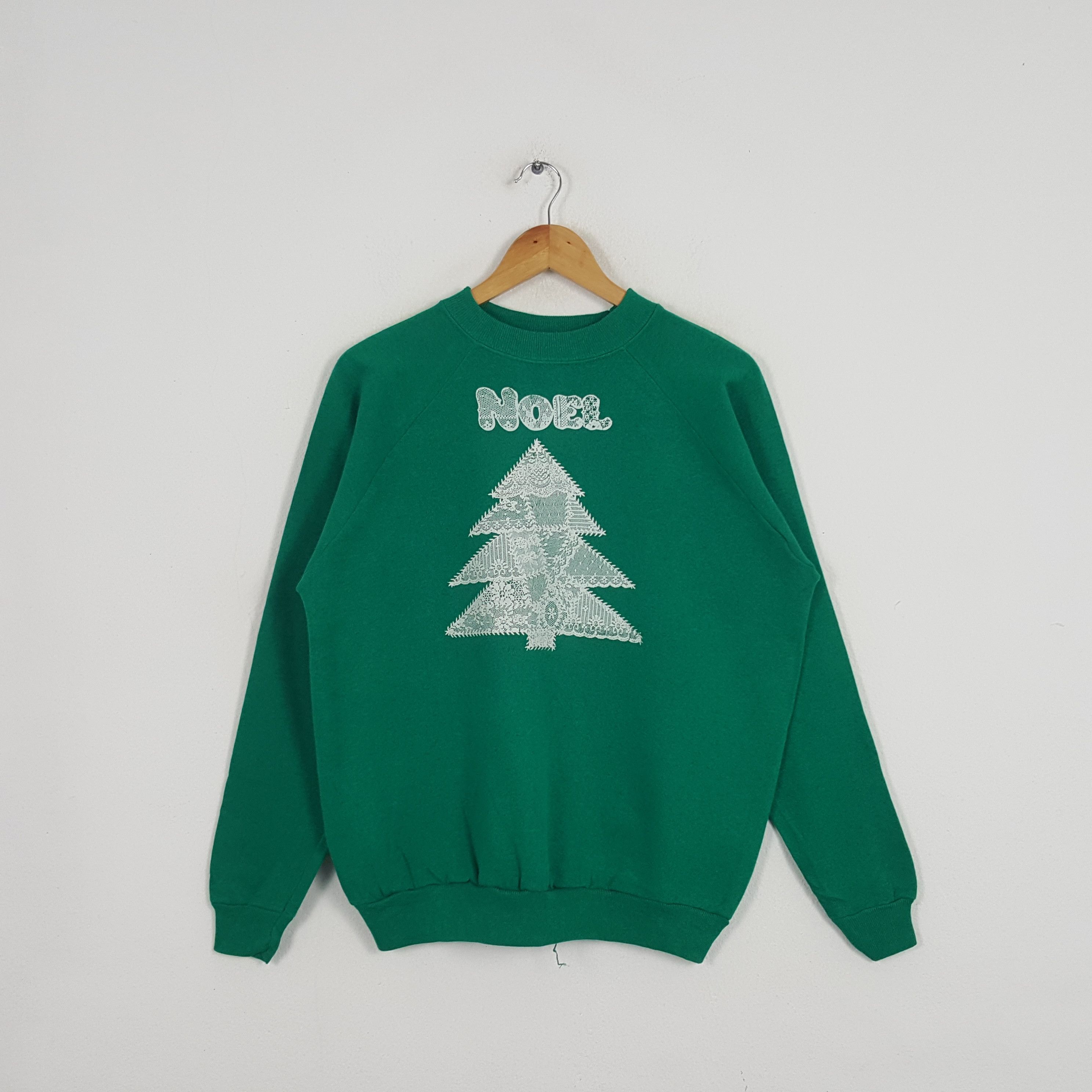 Vintage Vintage 90's Noel Christmas Tree Streetwear Sweatshirt Size US L / EU 52-54 / 3 - 1 Thumbnail