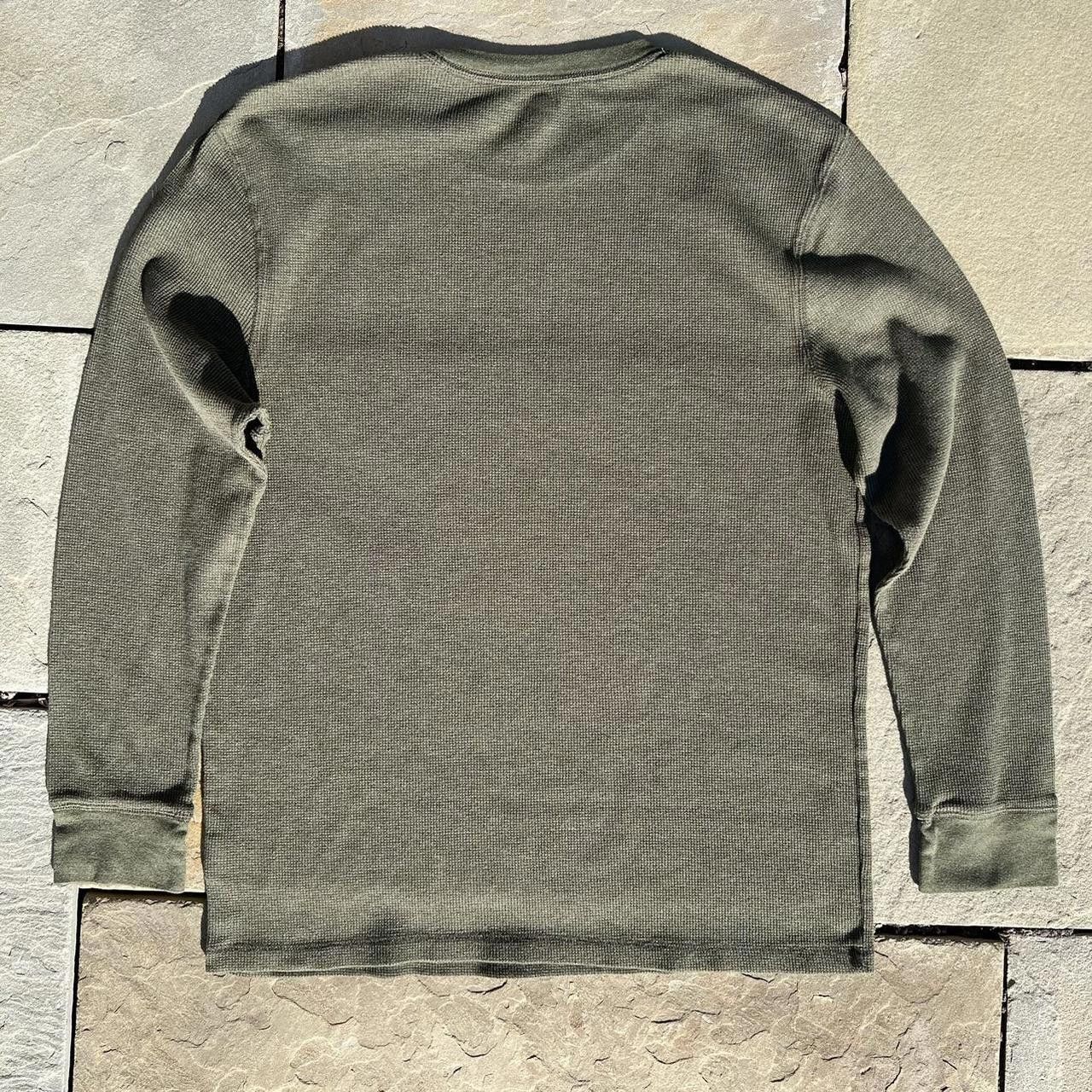 Old Navy Olive Green Waffle Knit Thermal Size US XL / EU 56 / 4 - 4 Thumbnail