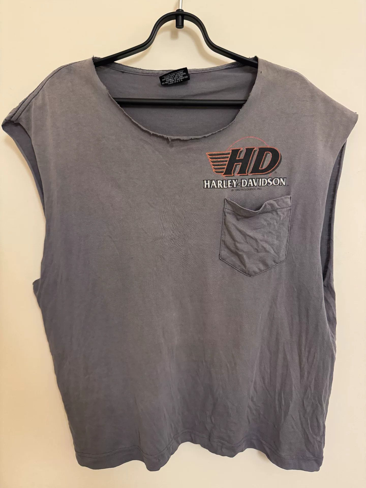 Vintage vintage harley davidson 1992 tee Size US L / EU 52-54 / 3 - 1 Thumbnail
