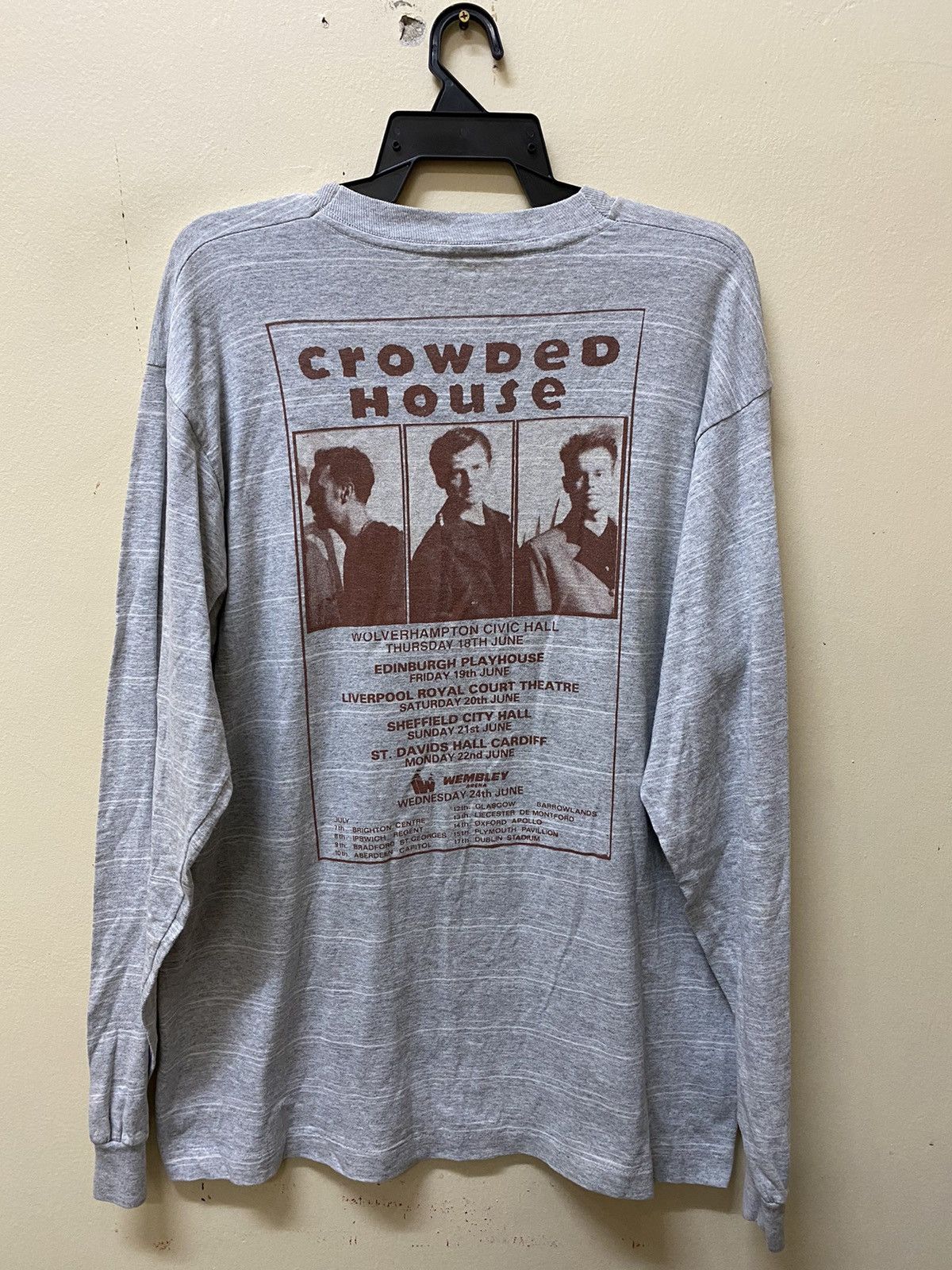 Band Tees × Vintage Vintage Crowded House UK band rock pop indie alternative shi Size US XS / EU 42 / 0 - 2 Thumbnail