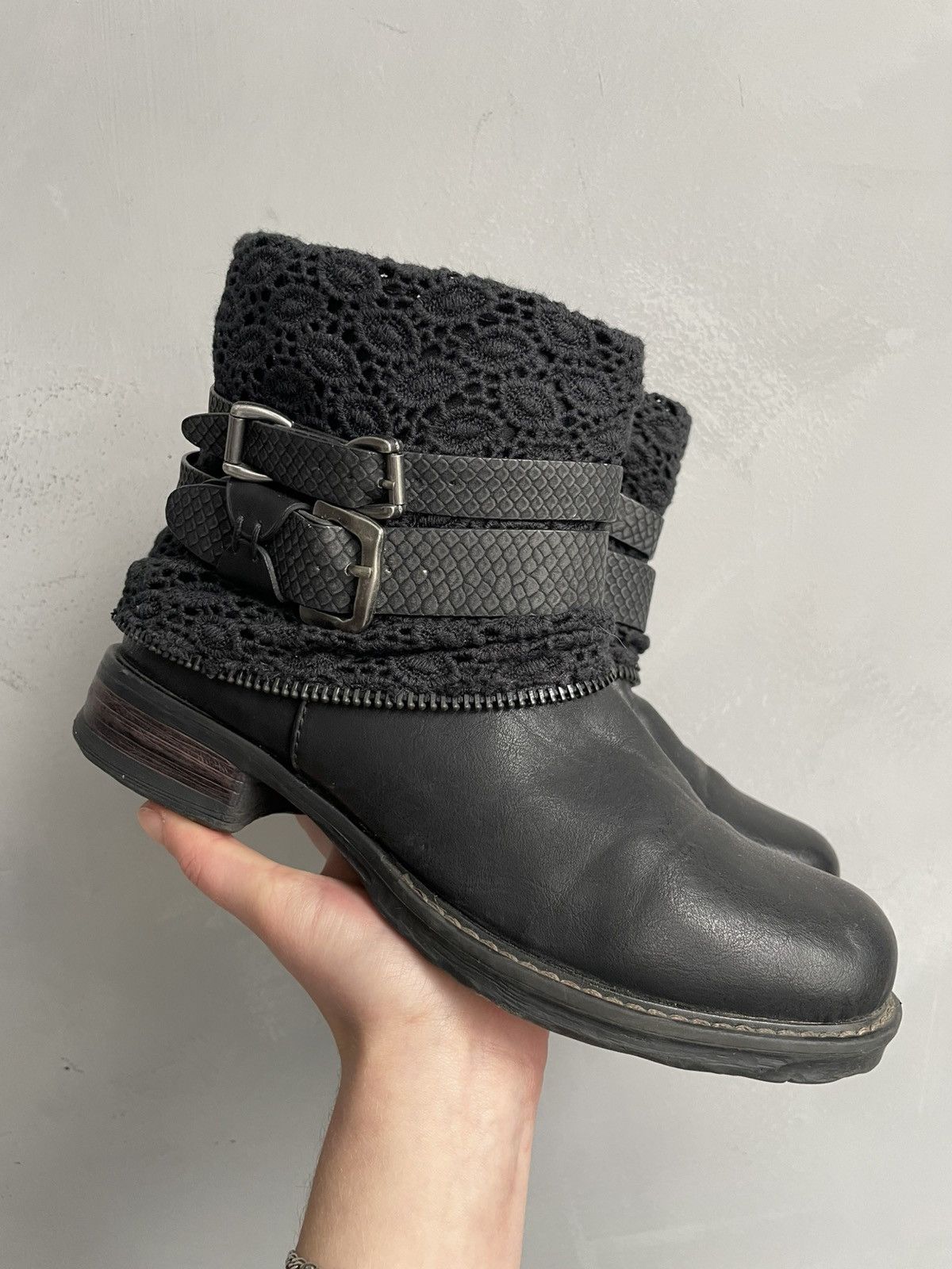 A.S.98 Vintage opium Belted Boots Leather A.S. 98 style Size US 7 / EU 40 - 3 Thumbnail