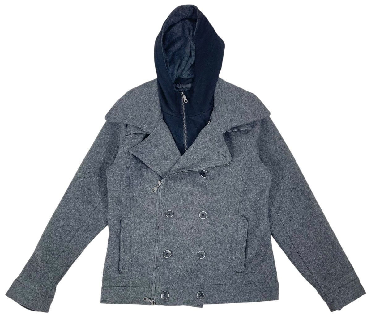 In The Attic × Japanese Brand Vintage In The Attic Wool Double Collar Jacket Size US L / EU 52-54 / 3 - 1 Thumbnail