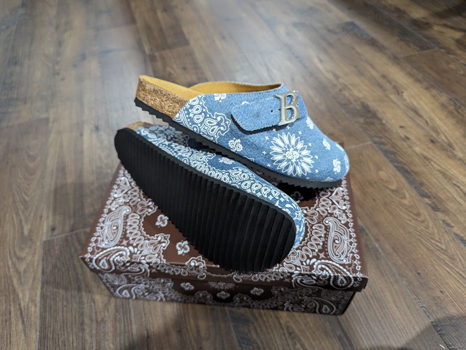 Bravest Studios Denim Paisley Mule Clog - Size 11 - Ready to ship! - IN  HAND!