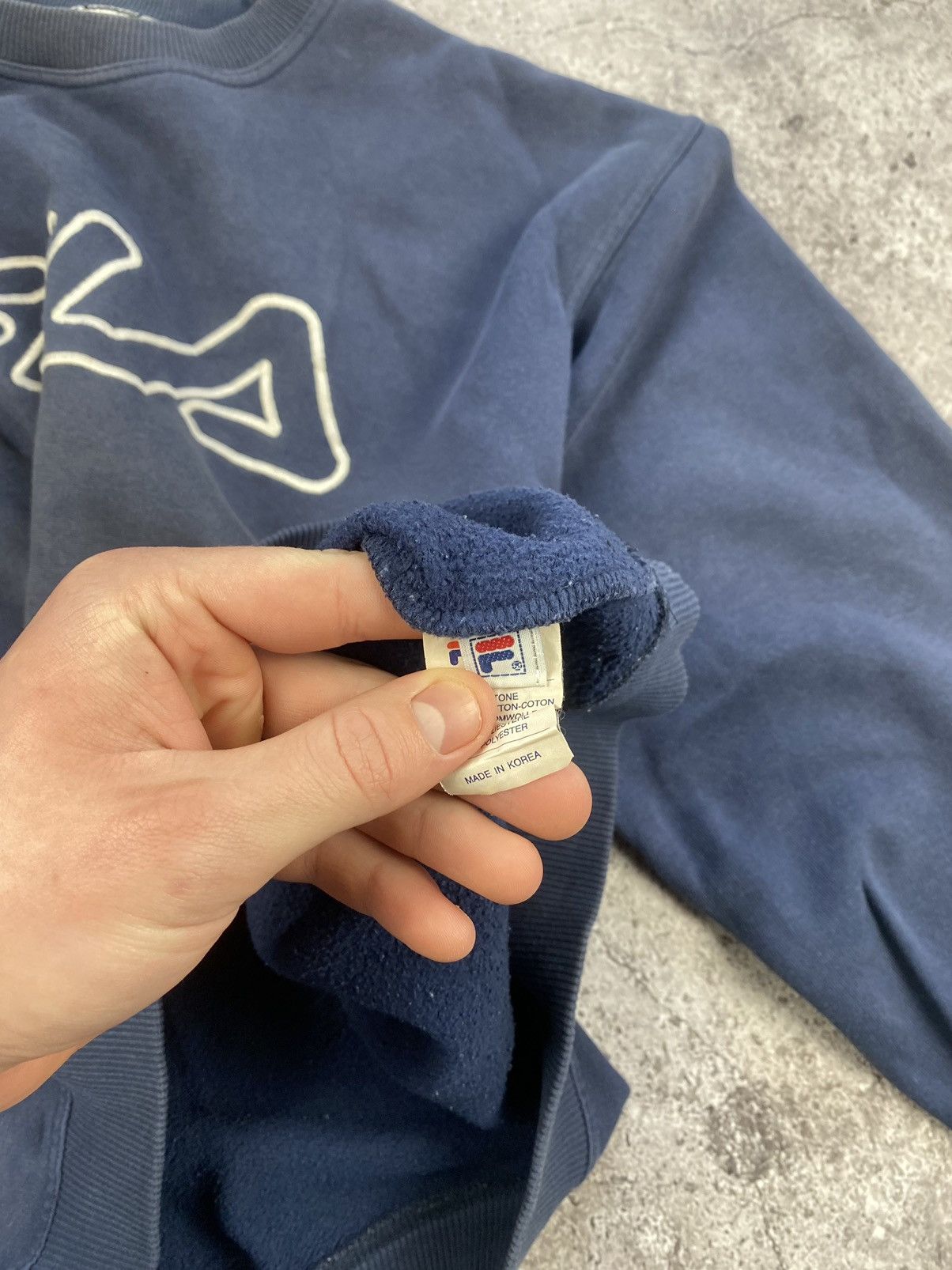Fila × Vintage Vintage Fila big logo baggy boxy Y2K faded sweatshirt Size US S / EU 44-46 / 1 - 5 Thumbnail