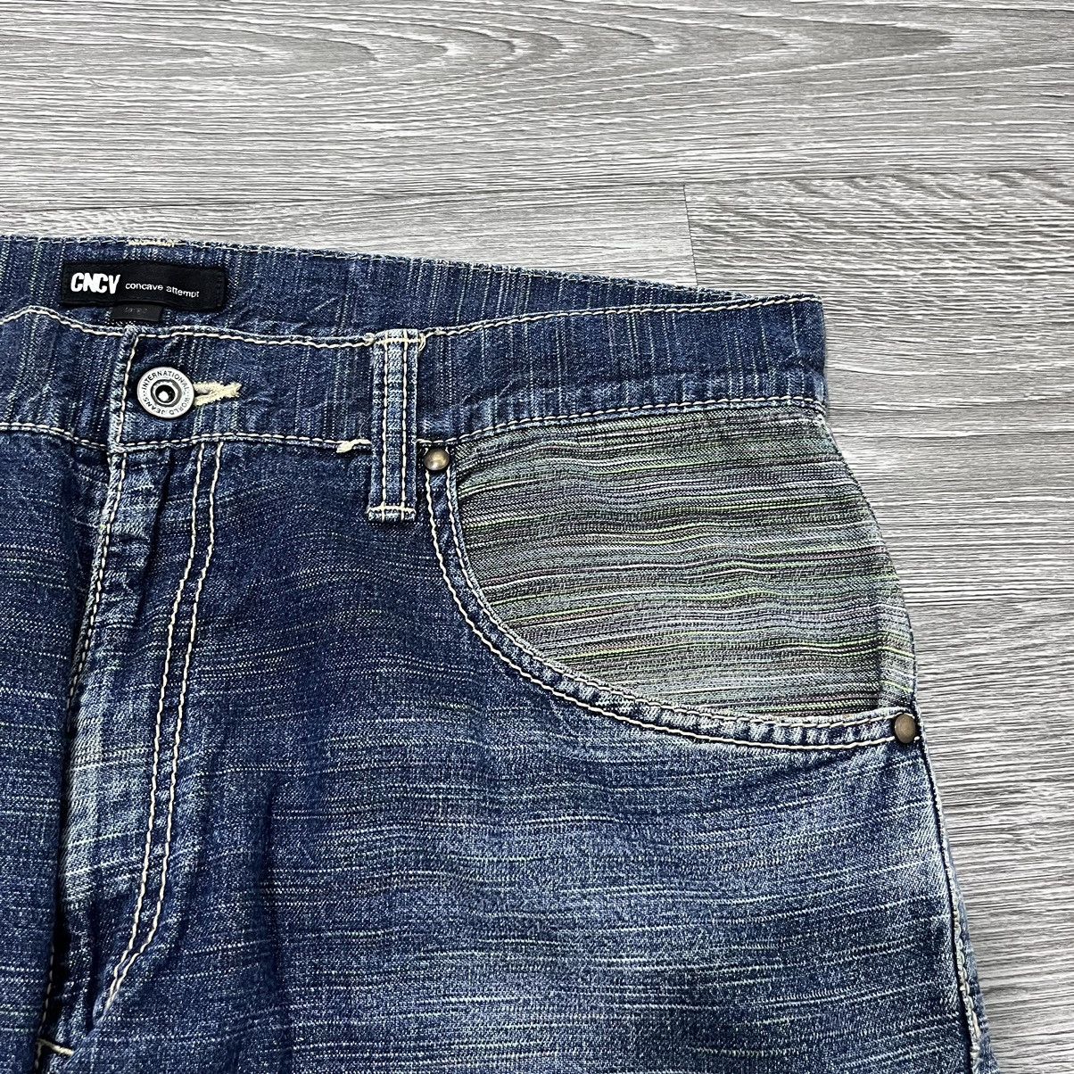 Japanese Brand CNCV Concave Attempt Weaving Denim Pant Size US 33 - 5 Thumbnail