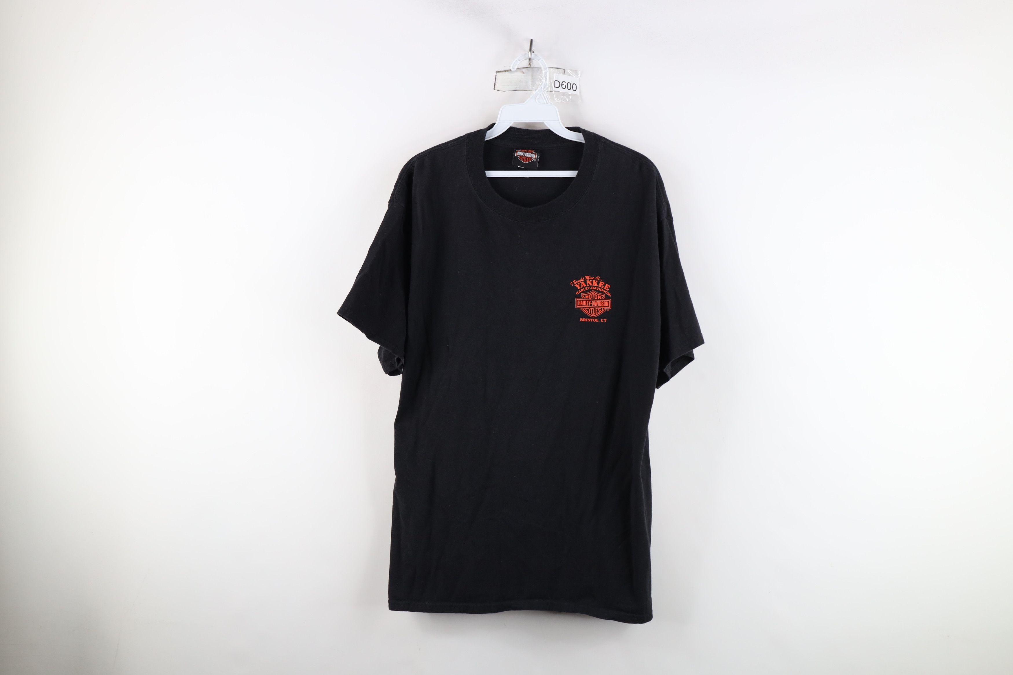 Harley Davidson × Vintage Vintage Y2K Harley Davidson Spell Out Big Logo T-Shirt Black Size US L / EU 52-54 / 3 - 1 Thumbnail