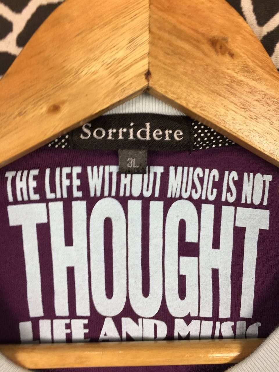 Japanese Brand × Vintage SORRIDERE Music Role The Life Without Music Tee Size US XL / EU 56 / 4 - 8 Thumbnail