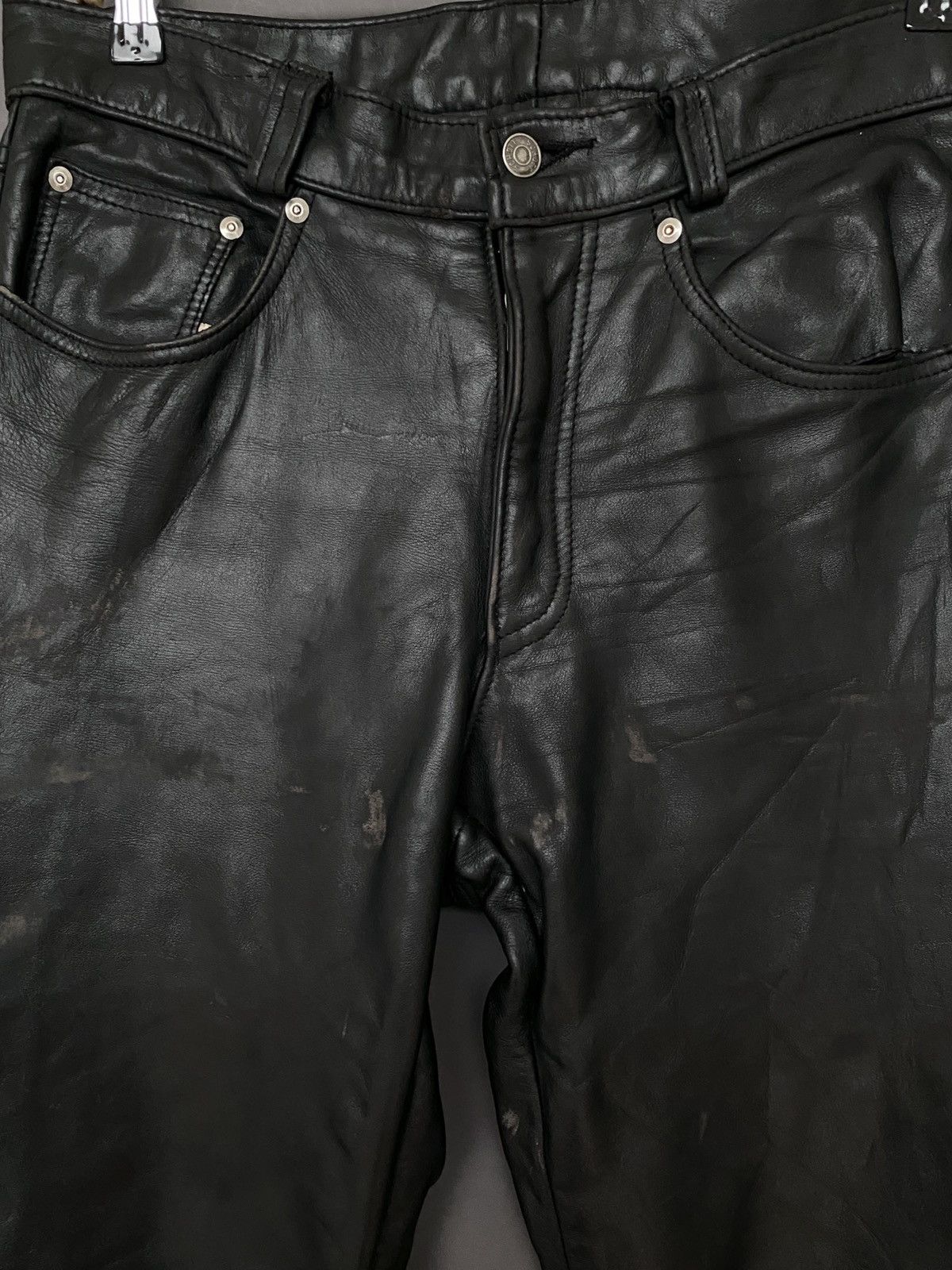 Schott Vintage Brand Schott Made In Usa leather Pants 1990s Size US 32 / EU 48 - 7 Thumbnail