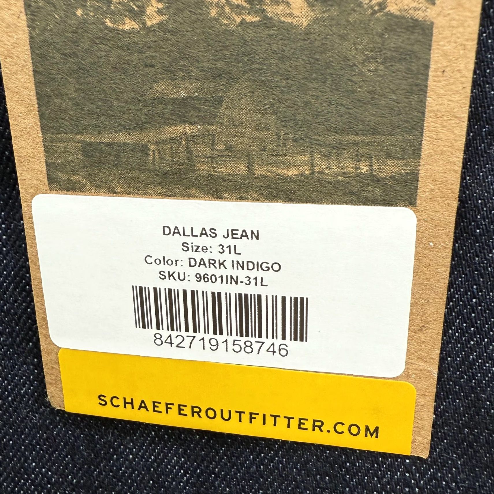 Vintage Schaefer Outfitter Jeans Womens 31 Dark Indigo Bootcut Denim Zip Pocket Spandex 31R 31L USA Womens Boots Size 24" / US 00 / IT 34 - 7 Thumbnail