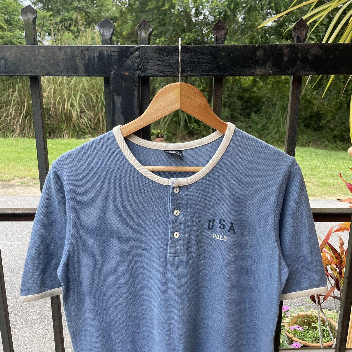 Polo Ralph Lauren × Ralph Lauren × Vintage 🔥🔥Vintage Polo Ralph Lauren USA Small Logo Tee Size US M / EU 48-50 / 2 - 3 Thumbnail