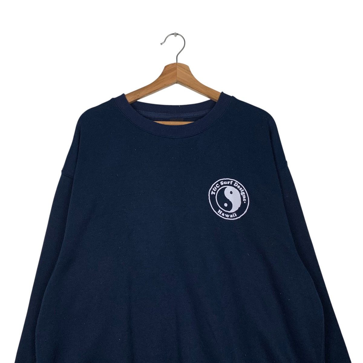 Japanese Brand T&C SURF Designs Hawaii Logo Surfing Sweatshirt #2047-C89 Size US XL / EU 56 / 4 - 4 Thumbnail