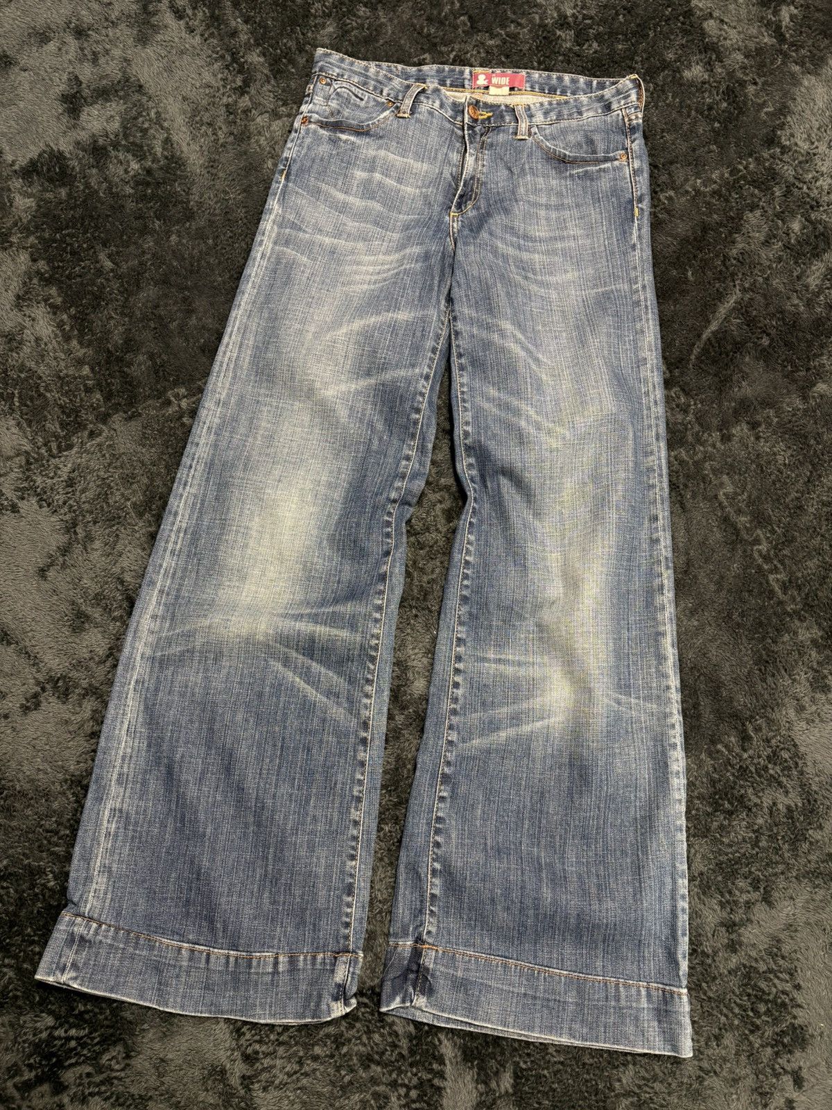 Miss Sixty Vintage Faded Y2K Wide Flared Fit Jeans Miss Sixty Style Size 28" / US 6 / IT 42 - 1 Thumbnail