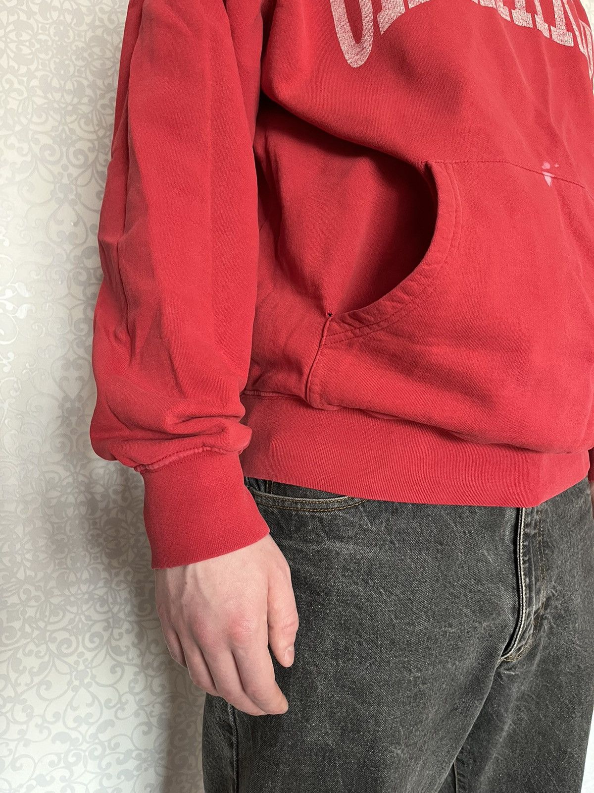 Carhartt × Vintage Vintage 90s Carhartt Men Distressed Red Logo Hoodie Size US L / EU 52-54 / 3 - 7 Thumbnail