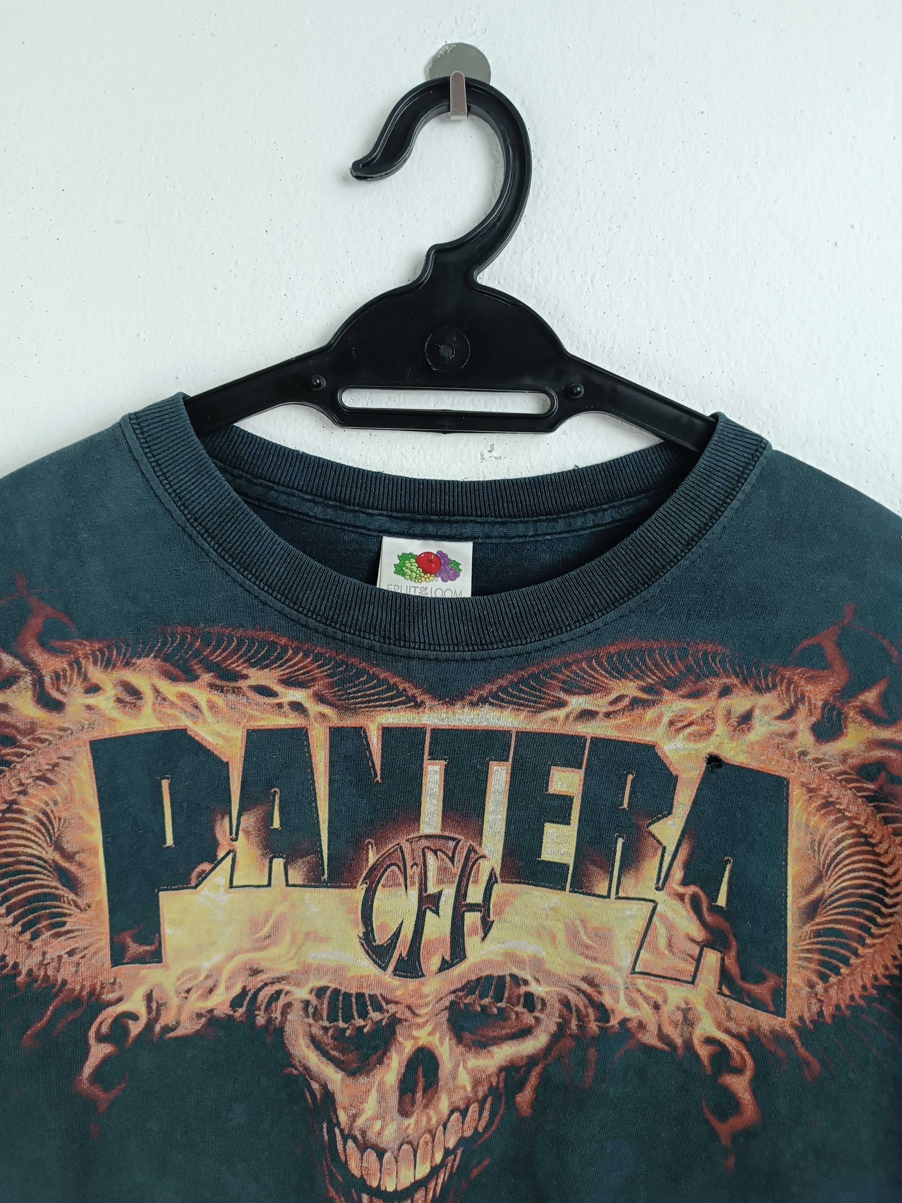 Band Tees THRASHED FADED VINTAGE 2000s PANTERA COWBOYS FROM HELL TEE Size US S / EU 44-46 / 1 - 9 Thumbnail