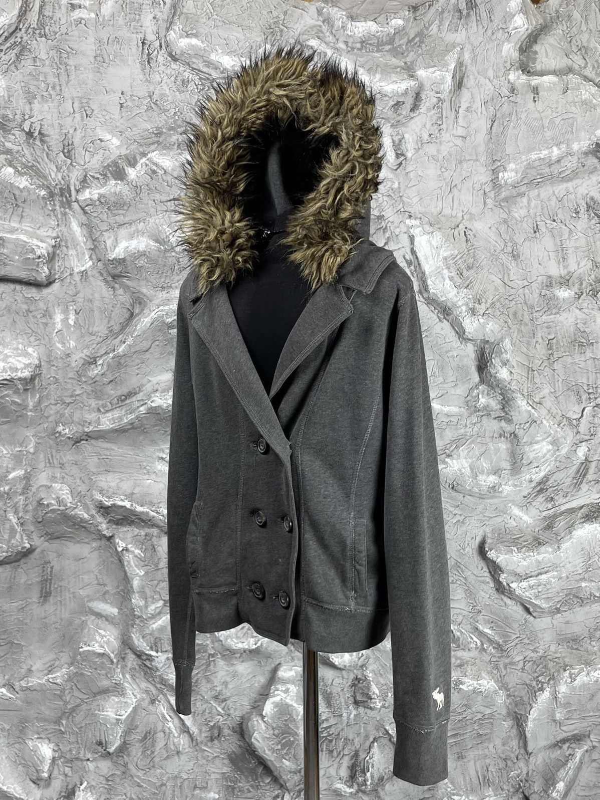 If Six Was Nine Abercrombie and Fitch 2000s Fur Y2K Jacket LGB Japanese Vibe Size US M / EU 48-50 / 2 - 1 Thumbnail