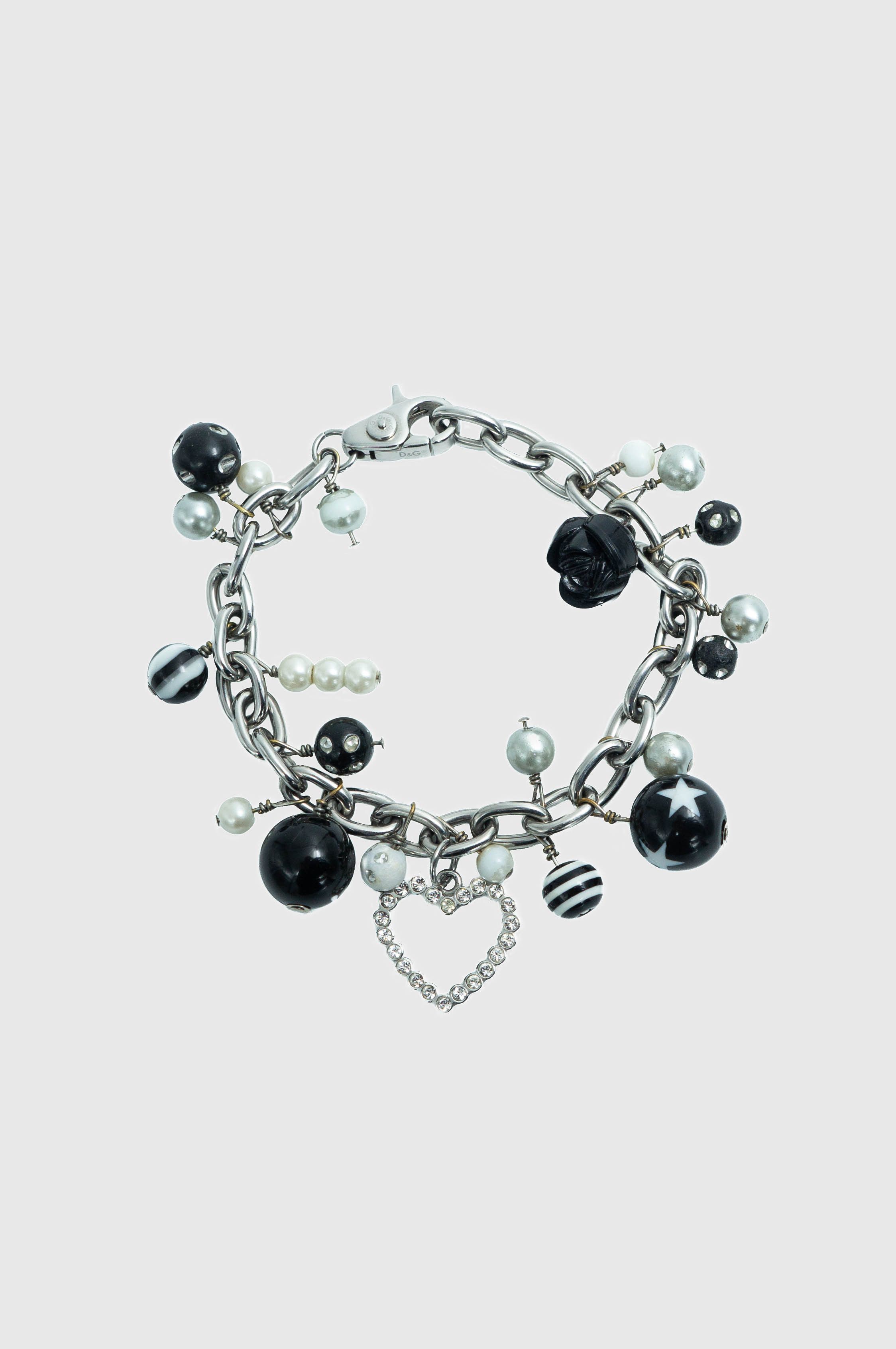 Dolce & Gabbana DOLCE & GABBANA Jewerly Bracelet Silver Black Chain ...