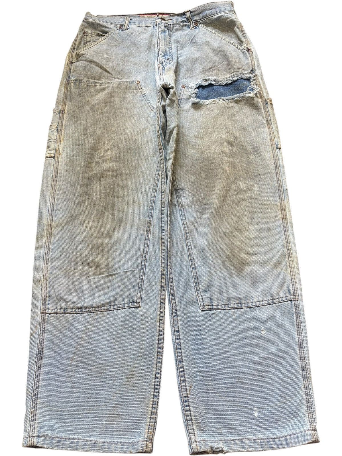 Arizona Jean Co. Vintage Arizona Double Knee Distress Carpenter Jeans Size US 31 - 1 Thumbnail