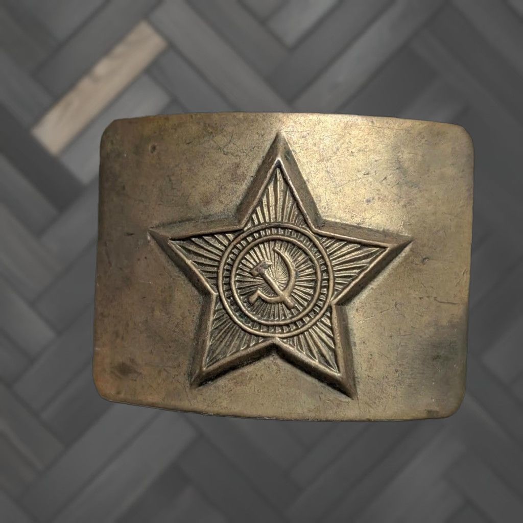 Vintage VINTAGE SOVIET UNION Belt Buckle USSR military BRASS antique russian Buckle Men Brass Belt Buckle Vintage USSR military Size ONE SIZE - 1 Thumbnail