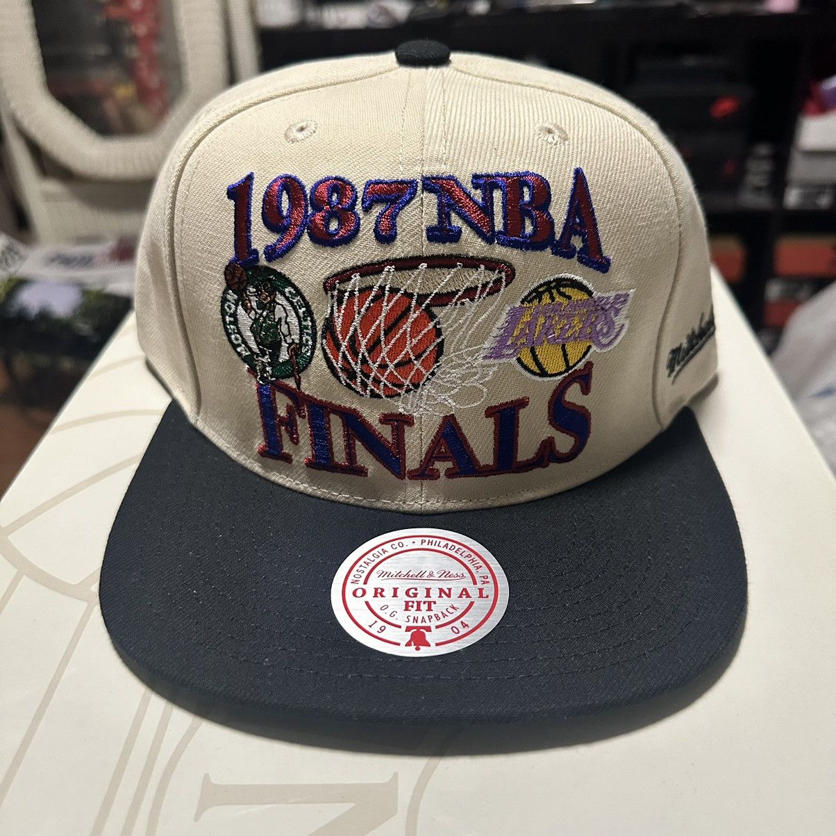 Mitchell & Ness NBA 1987 Finals Celtics & Lakers Remix Snapback HWC Size ONE SIZE - 1 Thumbnail