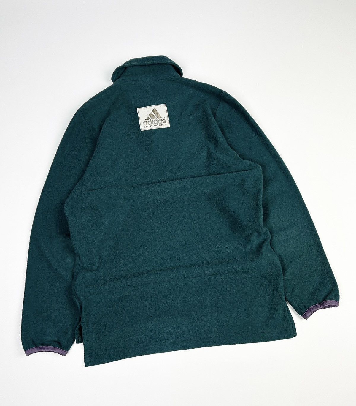 Adidas × Vintage Adidas equipment Vintage 90s Fleece jacket pullover Size US M / EU 48-50 / 2 - 3 Thumbnail