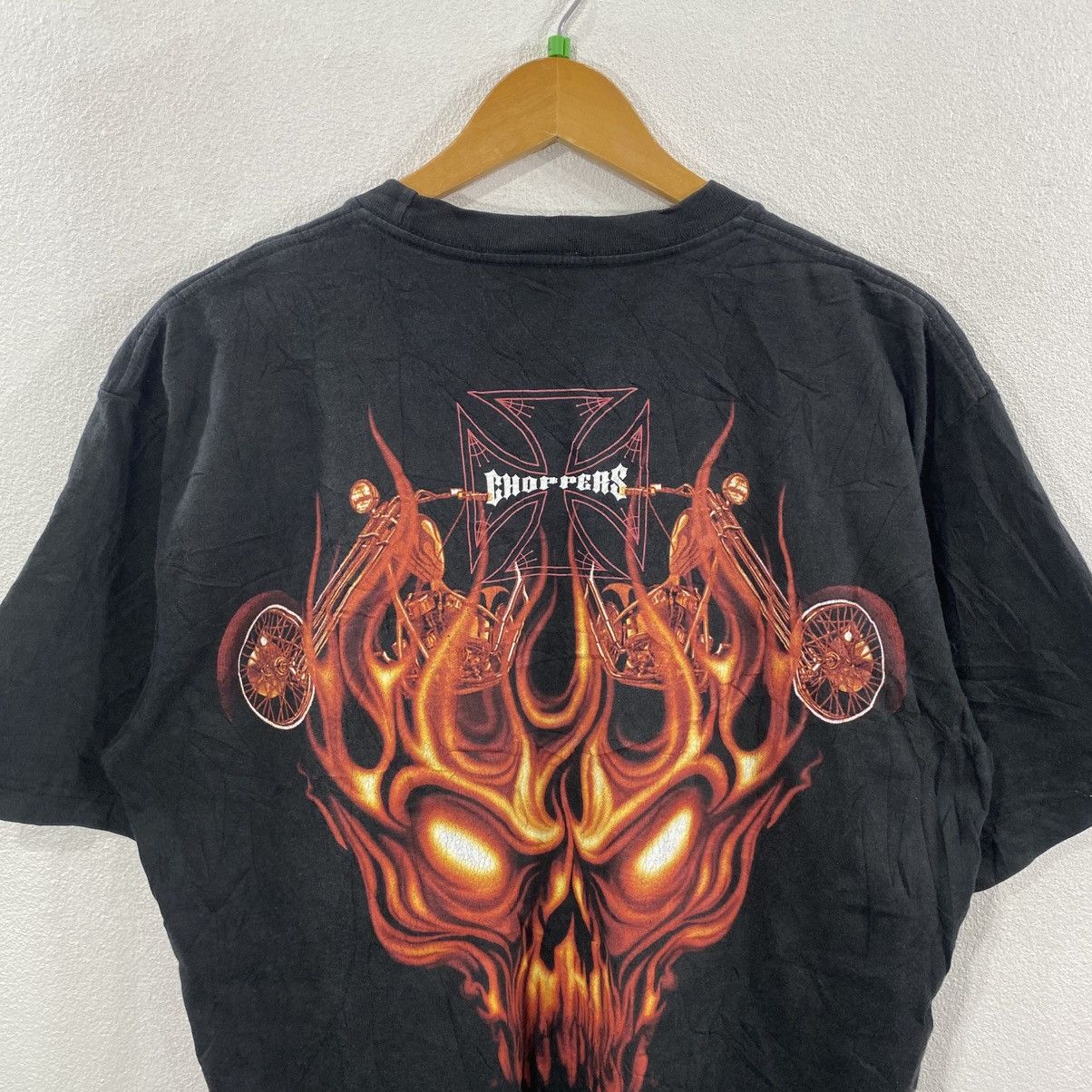 West Coast Choppers Y2K Skull Flames Choppers Mirror Print Size US L / EU 52-54 / 3 - 4 Thumbnail