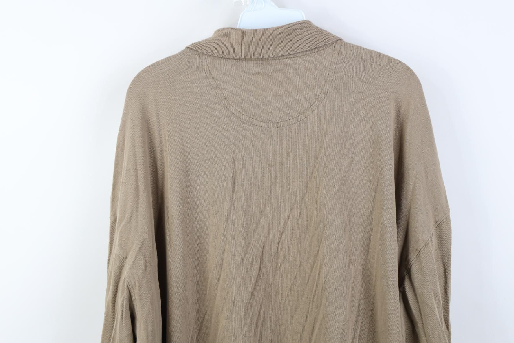 Woolrich Woolen Mills Vintage 90s Woolrich Ribbed Knit Long Sleeve Polo Shirt Size US XXL / EU 58 / 5 - 19 Thumbnail