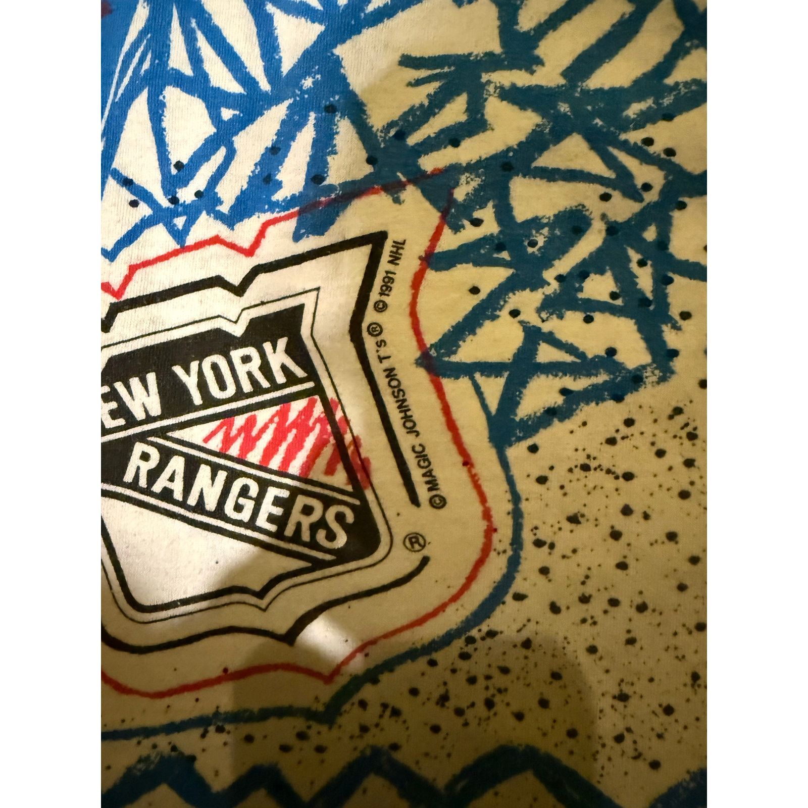 Other Vintage 90s New York Rangers Magic Johnson Size Large Size US L / EU 52-54 / 3 - 3 Thumbnail