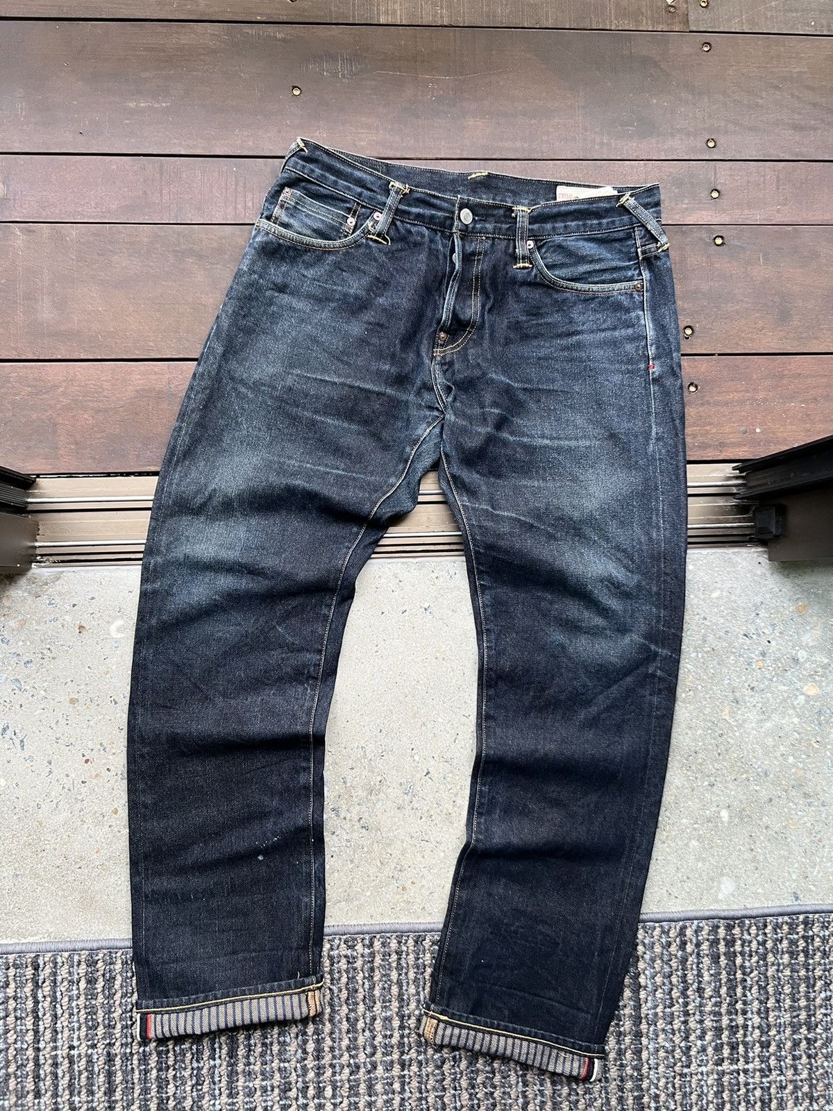 Evisu EVISU DAICOCK RARE PATCHWORK SELVEDGE DENIM BAGGY JEANS Size US 36 / EU 52 - 2 Thumbnail