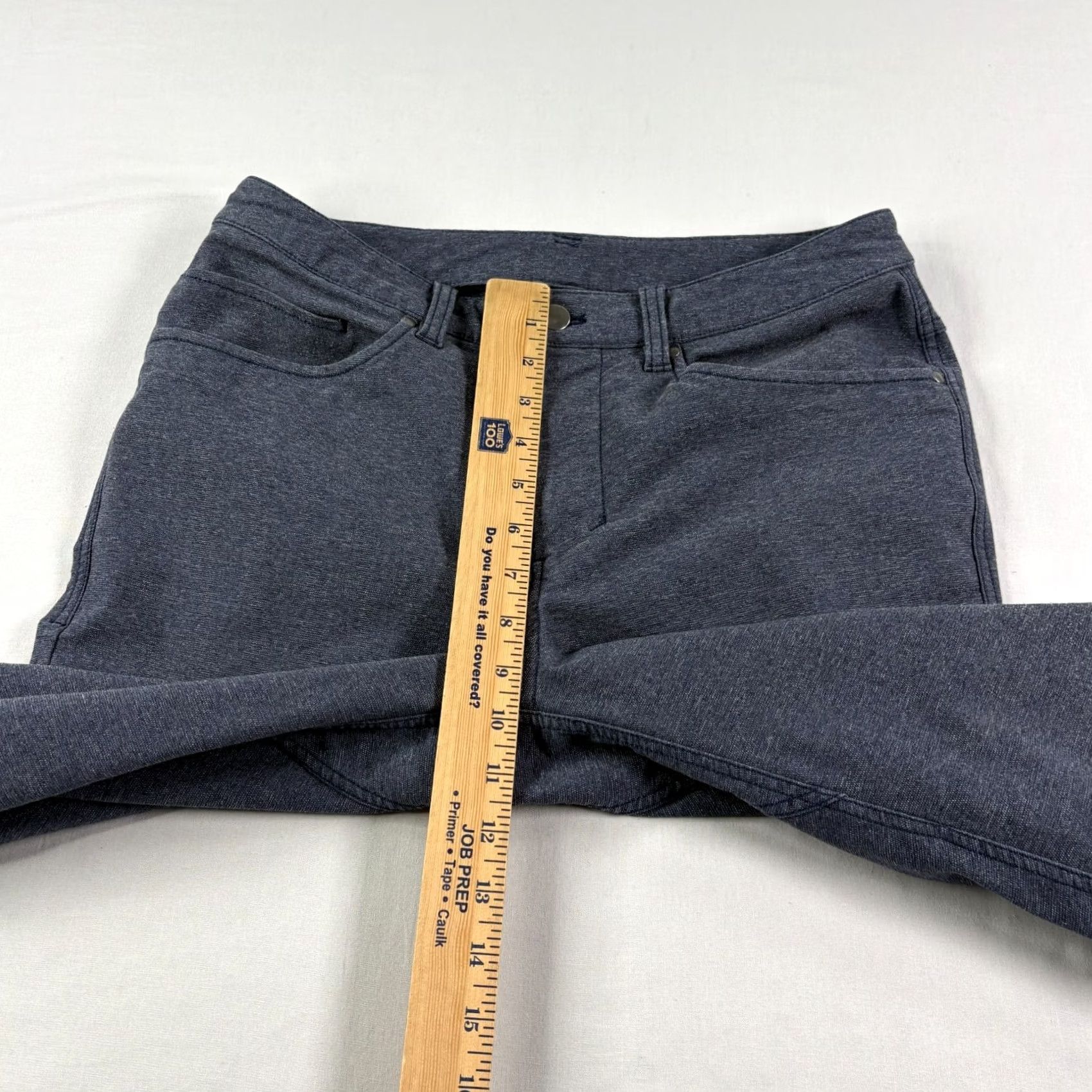 Lululemon Lululemon ABC Pants Mens 30x31 Blue Chino Slim Fit Tech Canvas Stretch Preppy Size US 30 / EU 46 - 6 Thumbnail