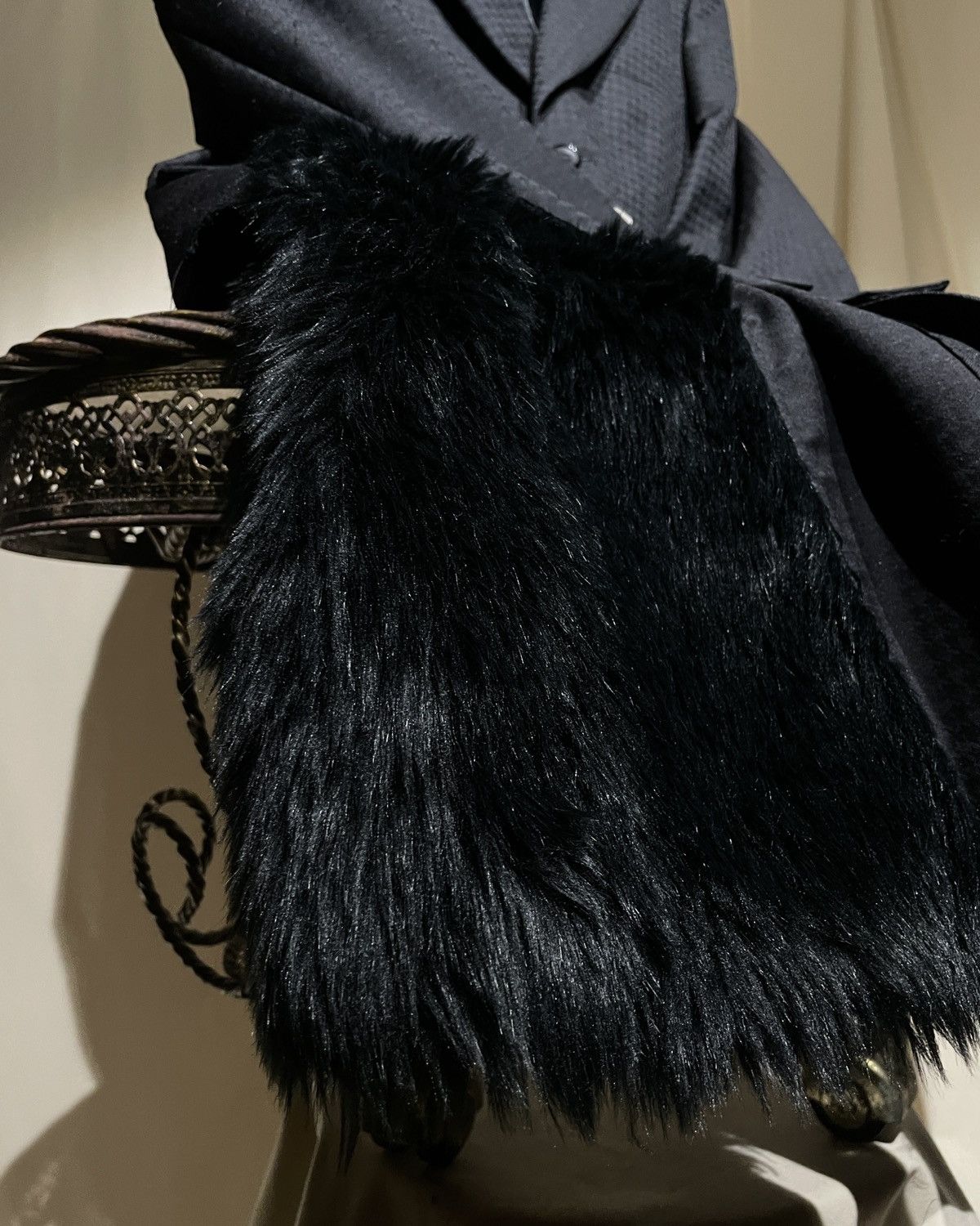 Comme des Garcons Homme Plus A/W2023 CdG HOMME PLUS - Faux Fur Paneled Tailored Jacket Size US S / EU 44-46 / 1 - 4 Thumbnail