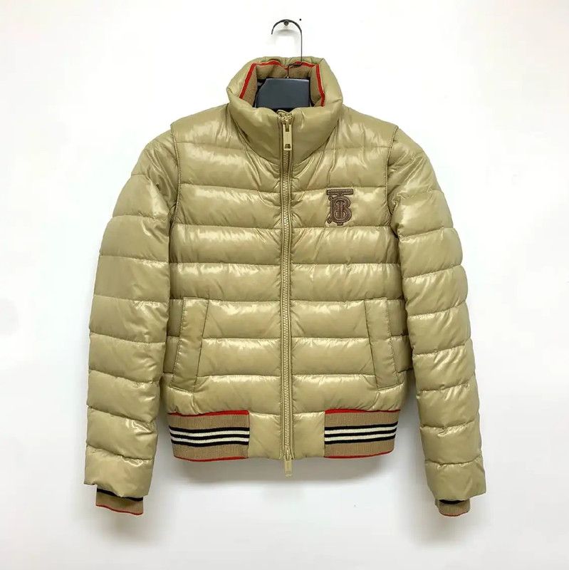 Burberry Burberry Women's Gold Padded Down Jacket Size S / US 4 / IT 40 - 1 Thumbnail