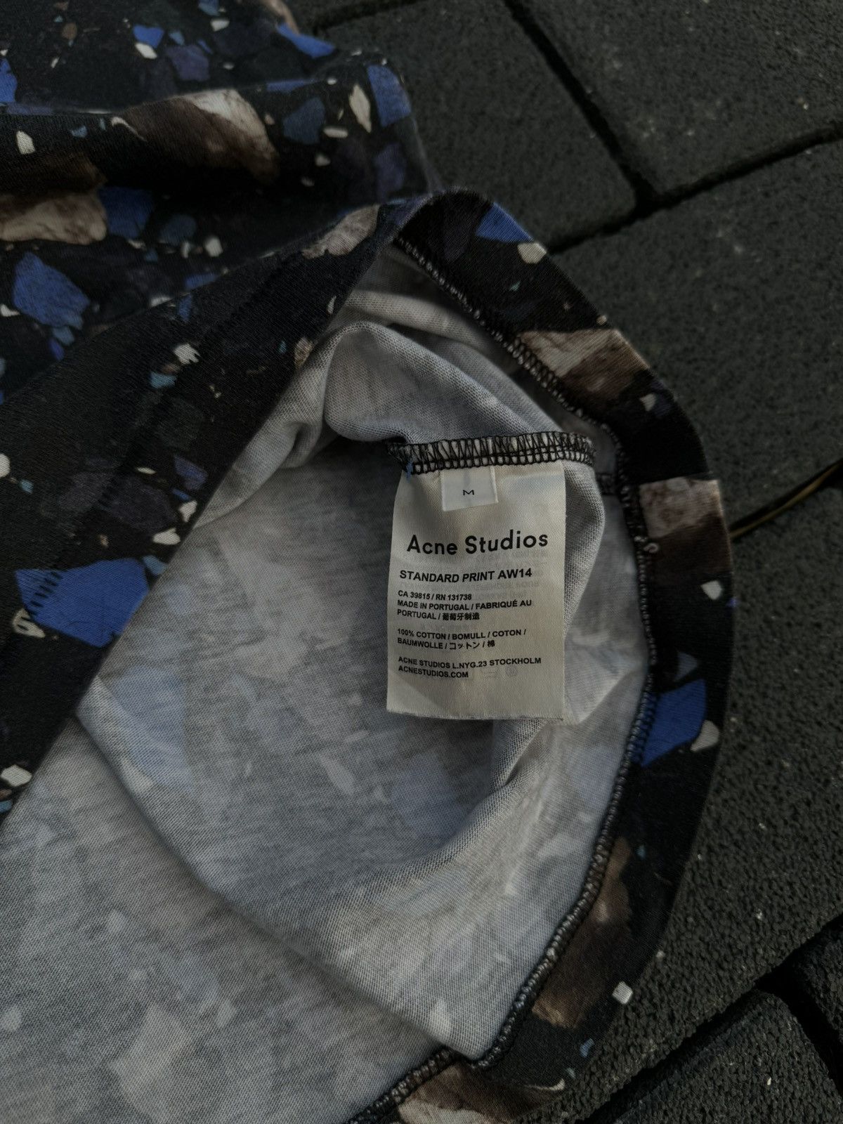 Acne Studios × Designer Acne Studios Standard Print AW14 Cotton T-Shirt Size M / US 6-8 / IT 42-44 - 7 Thumbnail