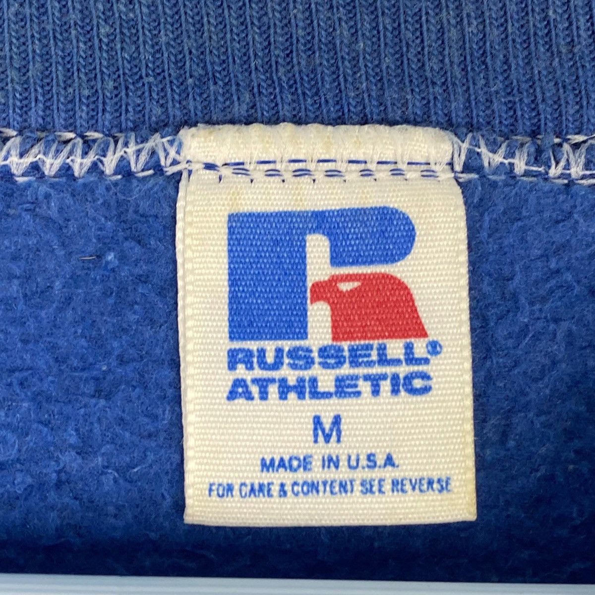 Russell Athletic × Vintage Vintage Russell Graphic Crewneck Sweatshirt Blue Pullover Size US M / EU 48-50 / 2 - 7 Thumbnail
