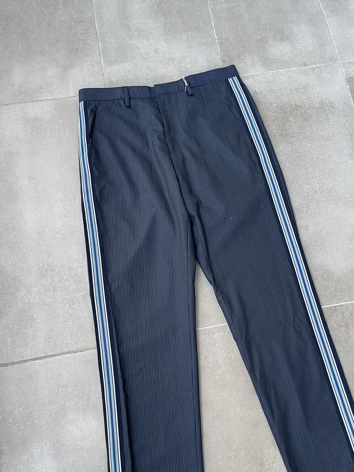 Zadig & Voltaire !DS! Zadig & Voltaire Paddy Stripe Wool Navy Casual Pants Size US 30 / EU 46 - 11 Thumbnail