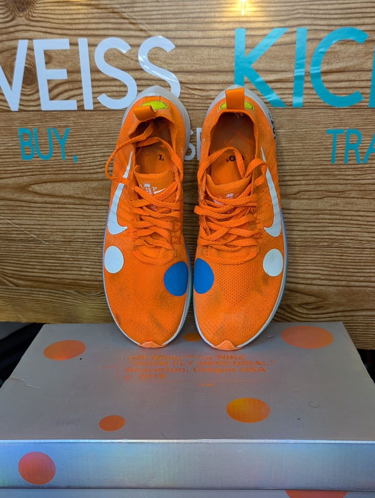 Nike × Off-White Nike off white zoom mercurial orange Size US 7 / EU 40 - 5 Thumbnail