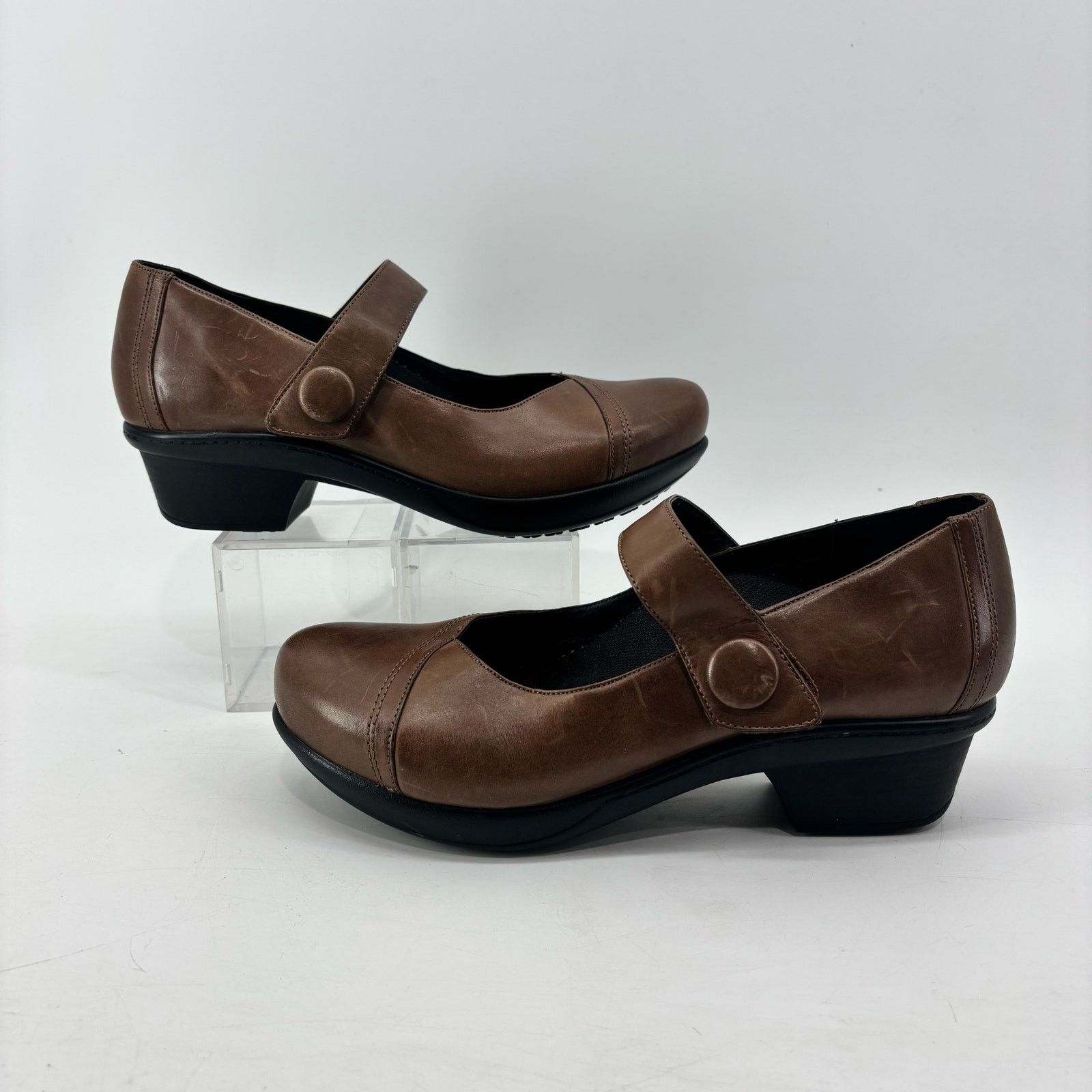 Other Abeo Womens Size 9 Cate Mary Jane Brown Leather Comfort Size US 9 / IT 39 - 10 Thumbnail
