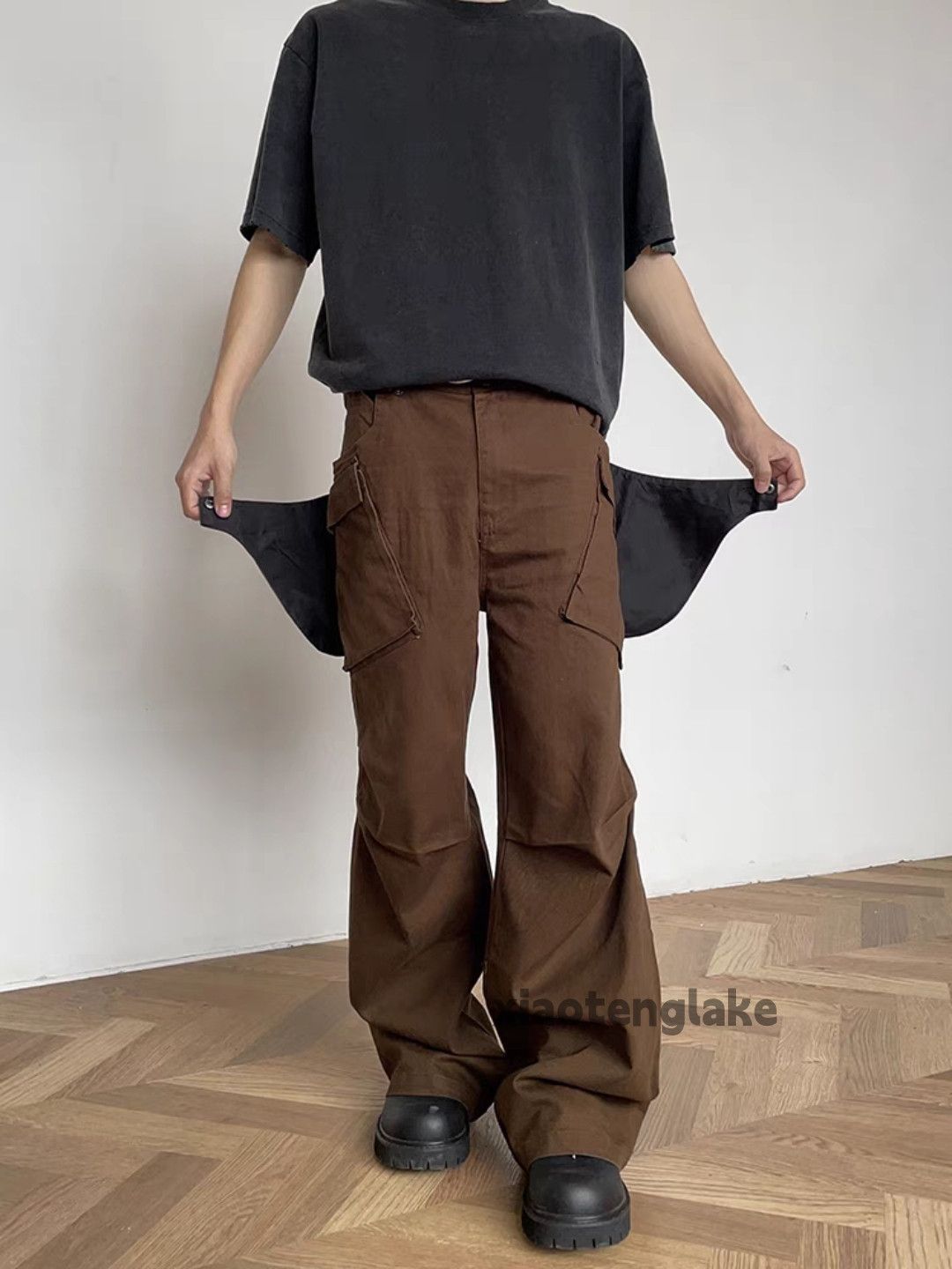 Designer × Japanese Brand × Vintage washed faded utility carpenter cargo cleanfit pants Size US 34 / EU 50 - 4 Thumbnail