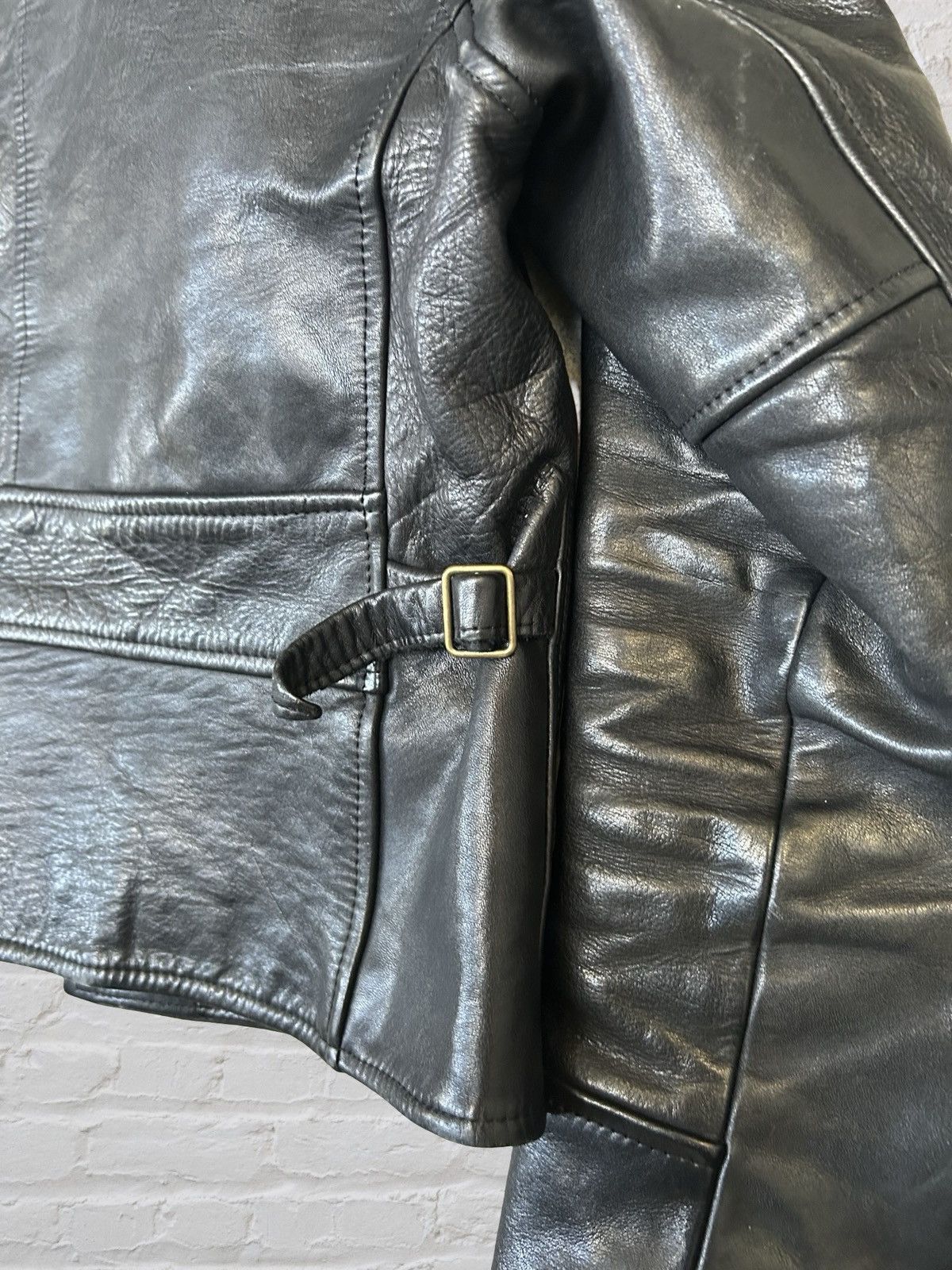 Other Vintage Made in Japan Cowhide Leather Single Riders Jacket Size US M / EU 48-50 / 2 - 6 Thumbnail