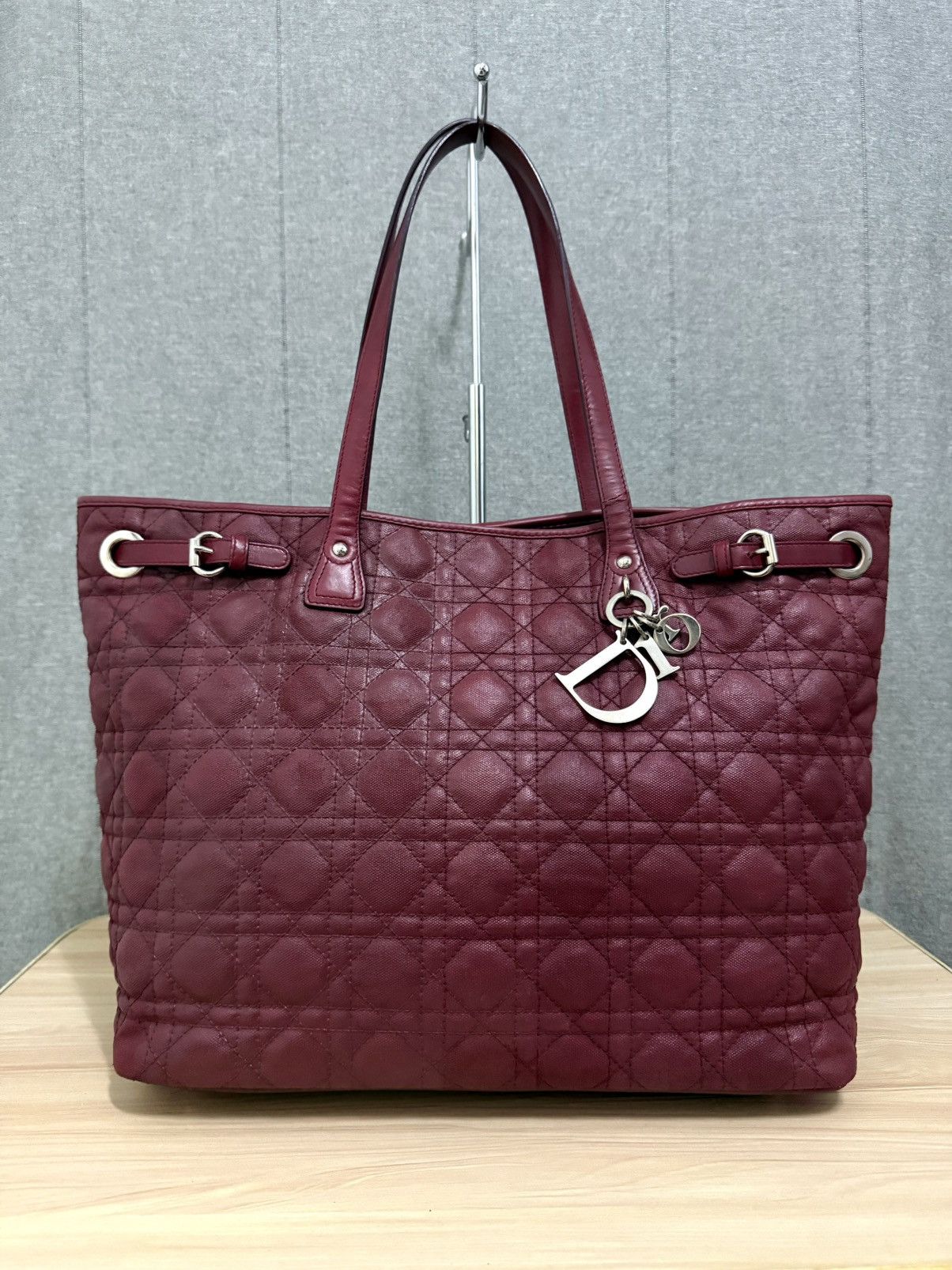Dior Christian Dior Panarea Cannage Quilted Canvas Tote bag Size ONE SIZE - 1 Thumbnail