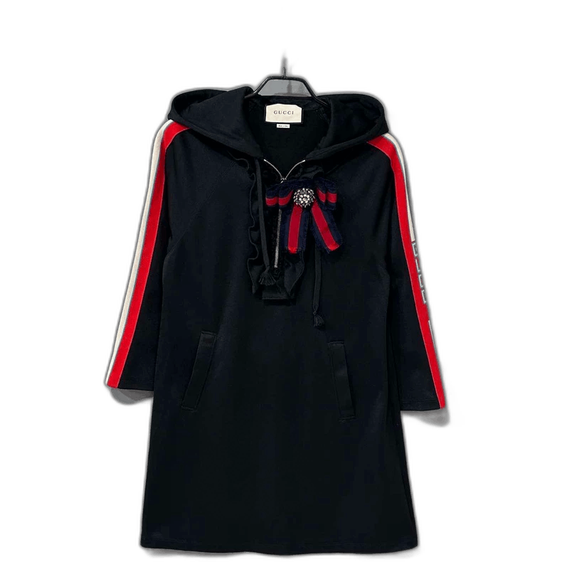 Gucci Black Dress with Letter Stripes by Gucci Size XS / US 0-2 / IT 36-38 - 1 Thumbnail