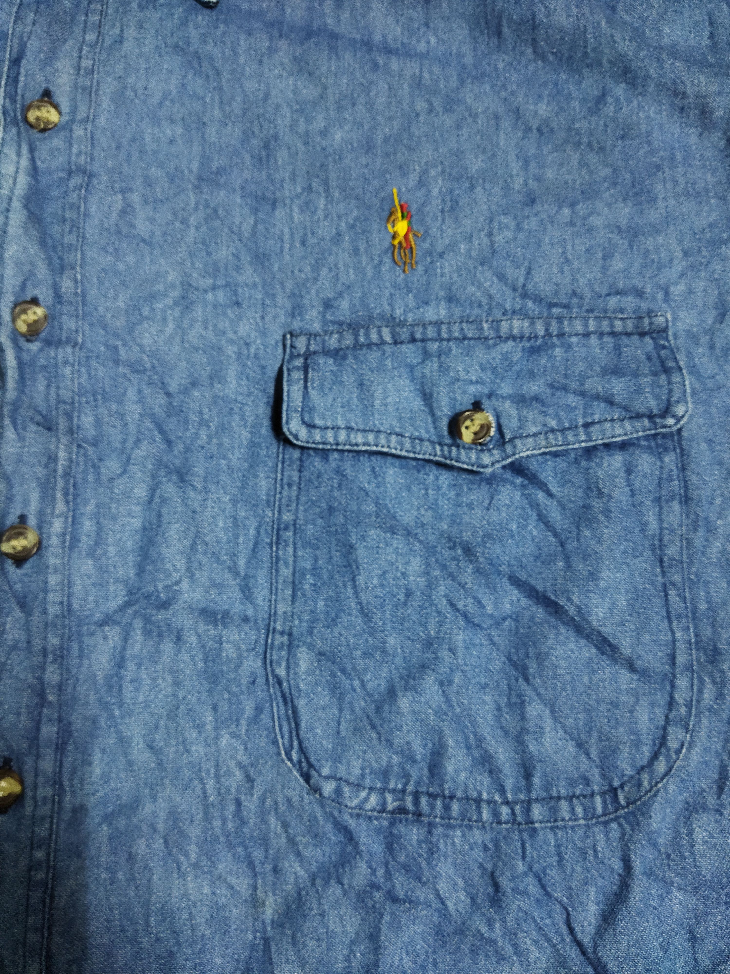 Polo Ralph Lauren Vintage Polo Members Staff Shirt Size US XL / EU 56 / 4 - 2 Thumbnail